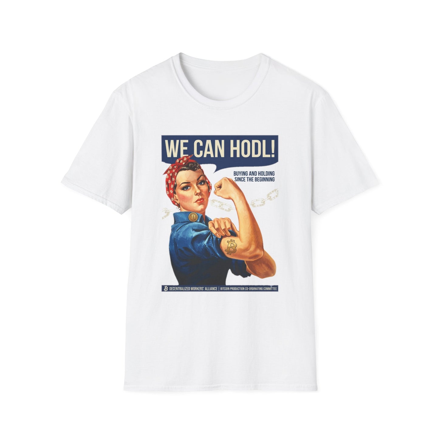 HODL Rosie T-Shirt – We Can HODL! Crypto Investor Retro Tee