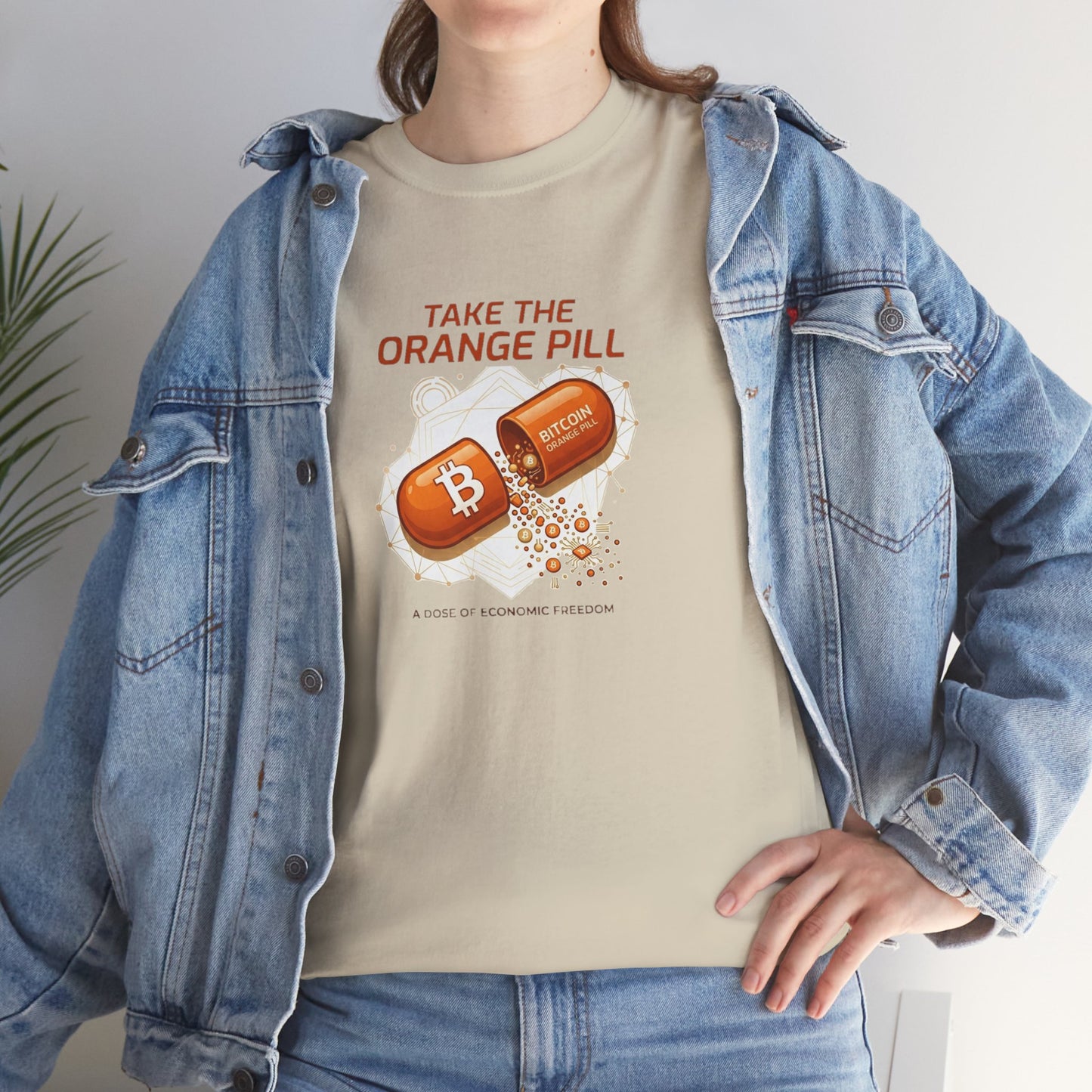Bitcoin 'Take The Orange Pill' Graphic Tee