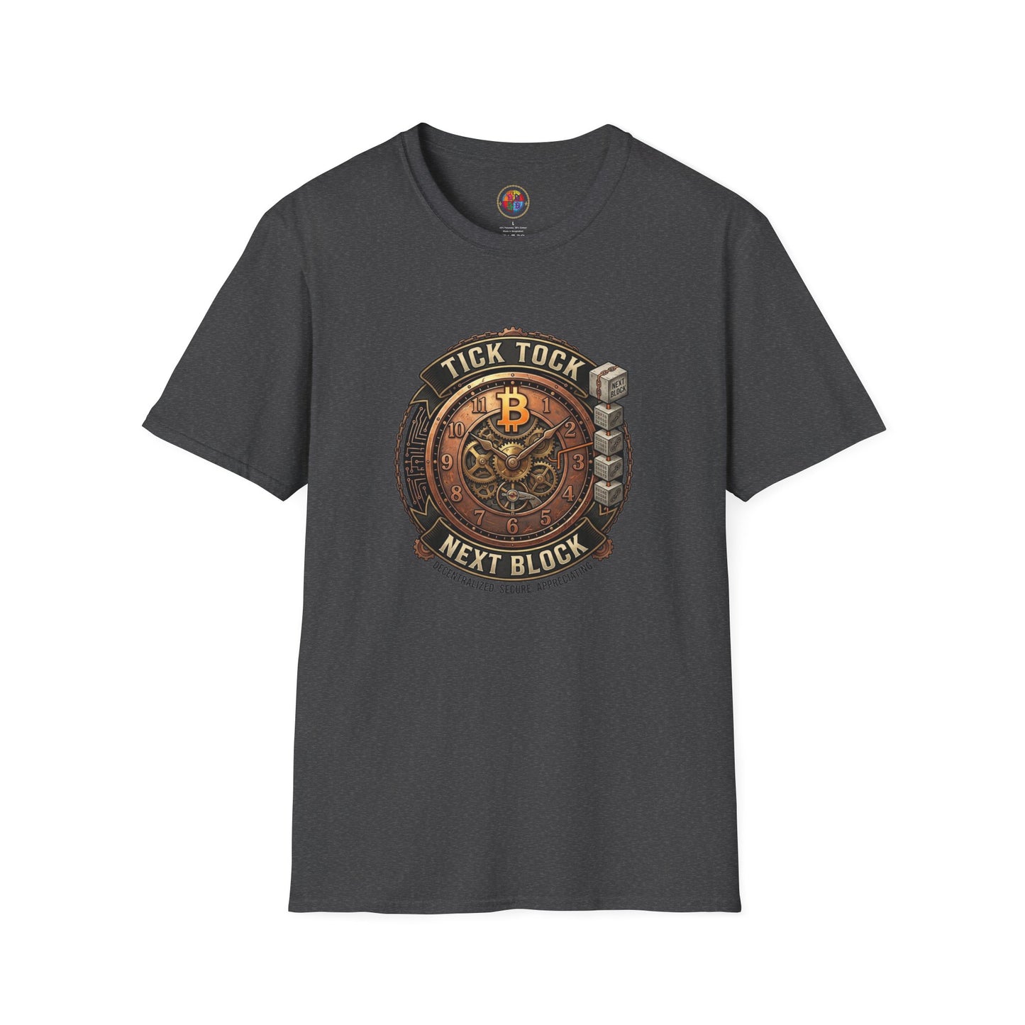 Bitcoin 'Tick Tock Next Block' T-Shirt