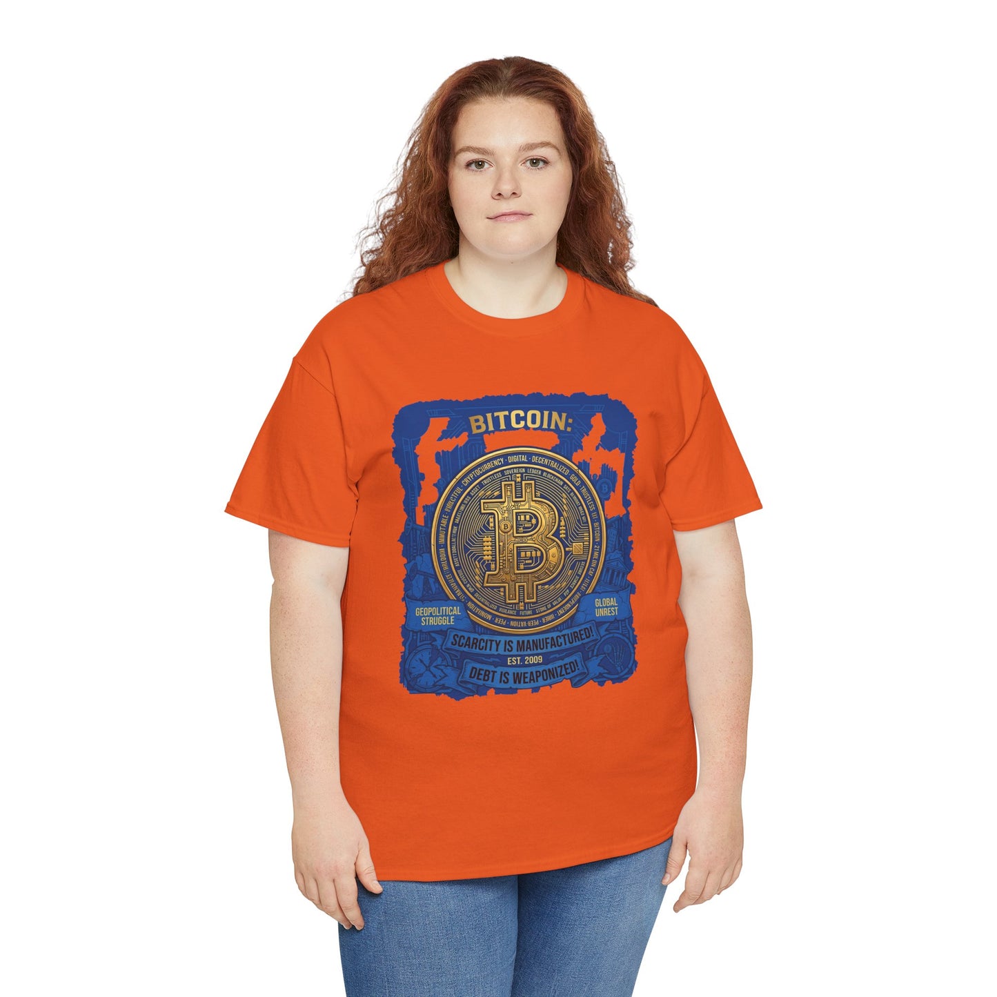 Bitcoin Vintage Coin Graphic Tee — Crypto Enthusiast T-Shirt
