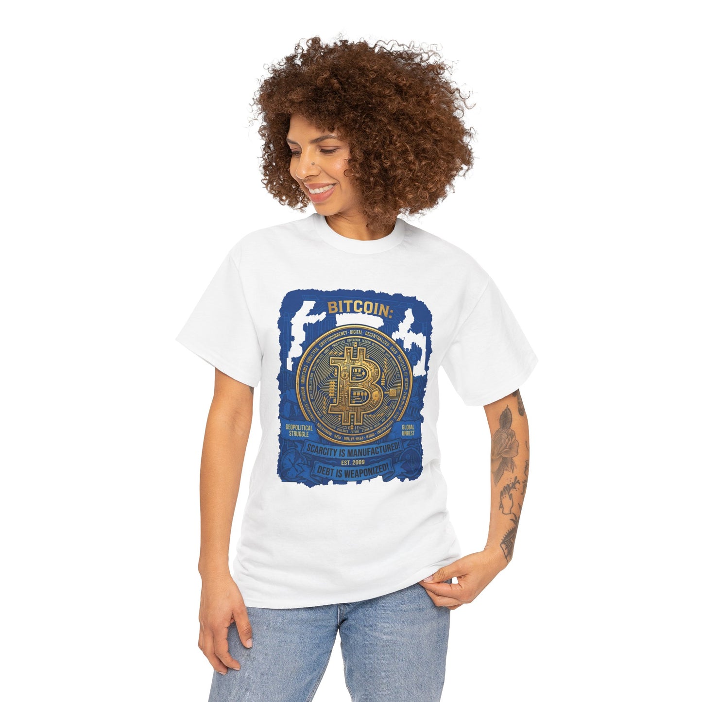 Bitcoin Vintage Coin Graphic Tee — Crypto Enthusiast T-Shirt