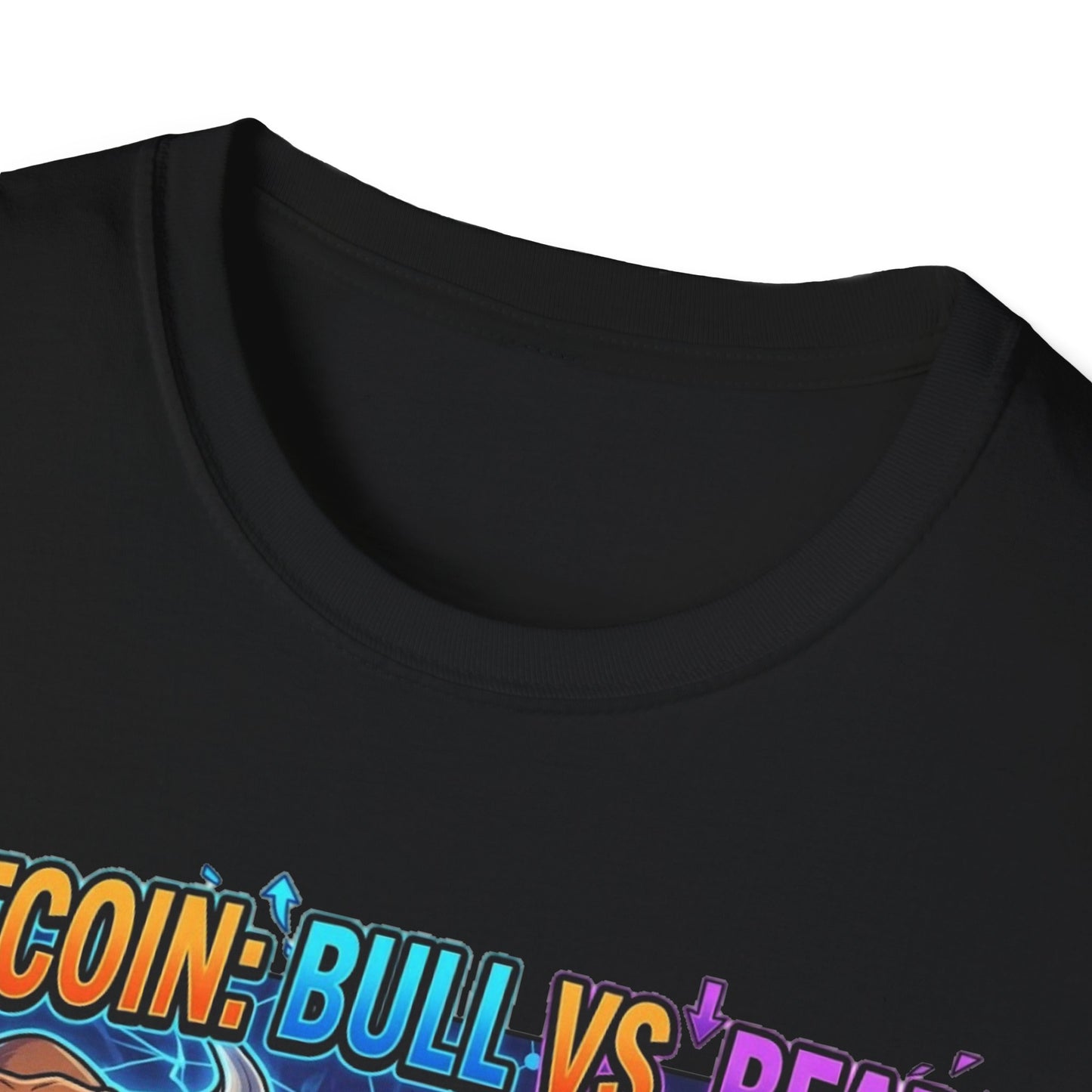 Bitcoin Bull vs Bear T-Shirt - 'The Decentralized Battle' Crypto Graphic Tee