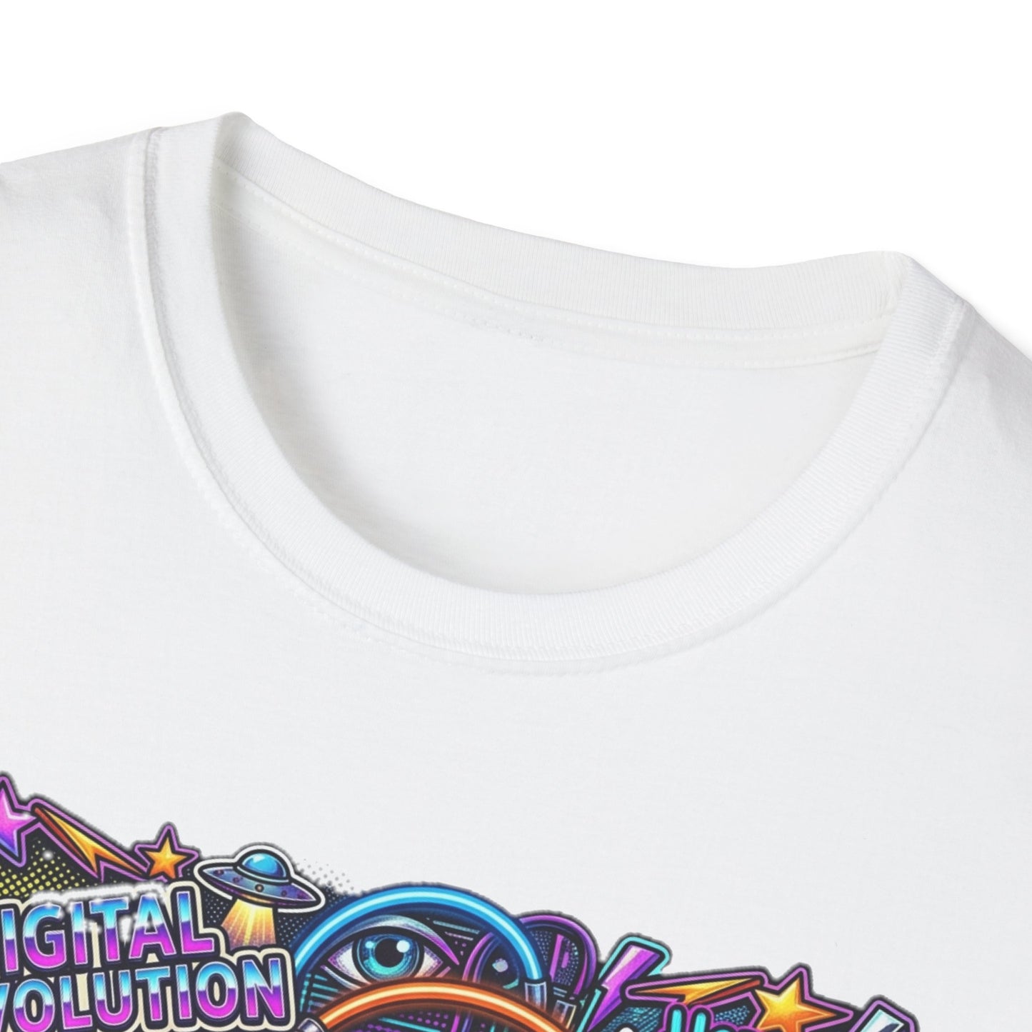 Bitcoin Electric Crypto Art T-Shirt — HODL, BTC Neon Graphic Tee