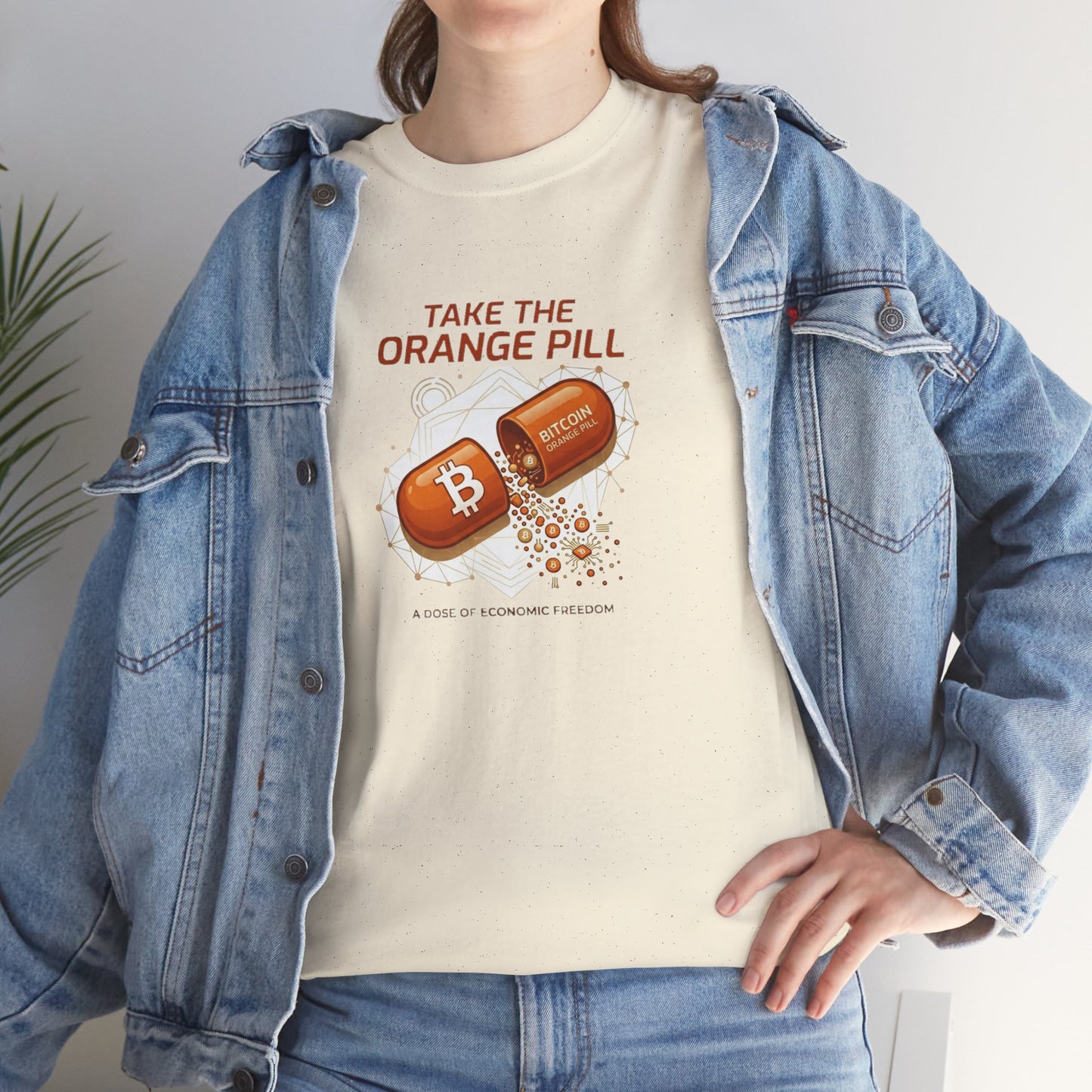 Bitcoin 'Take The Orange Pill' Graphic Tee