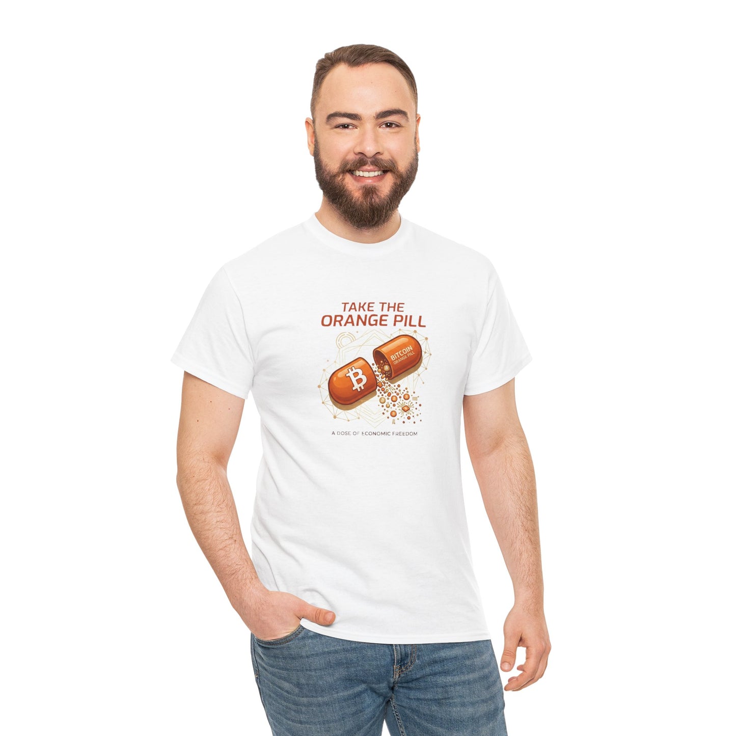 Bitcoin 'Take The Orange Pill' Graphic Tee