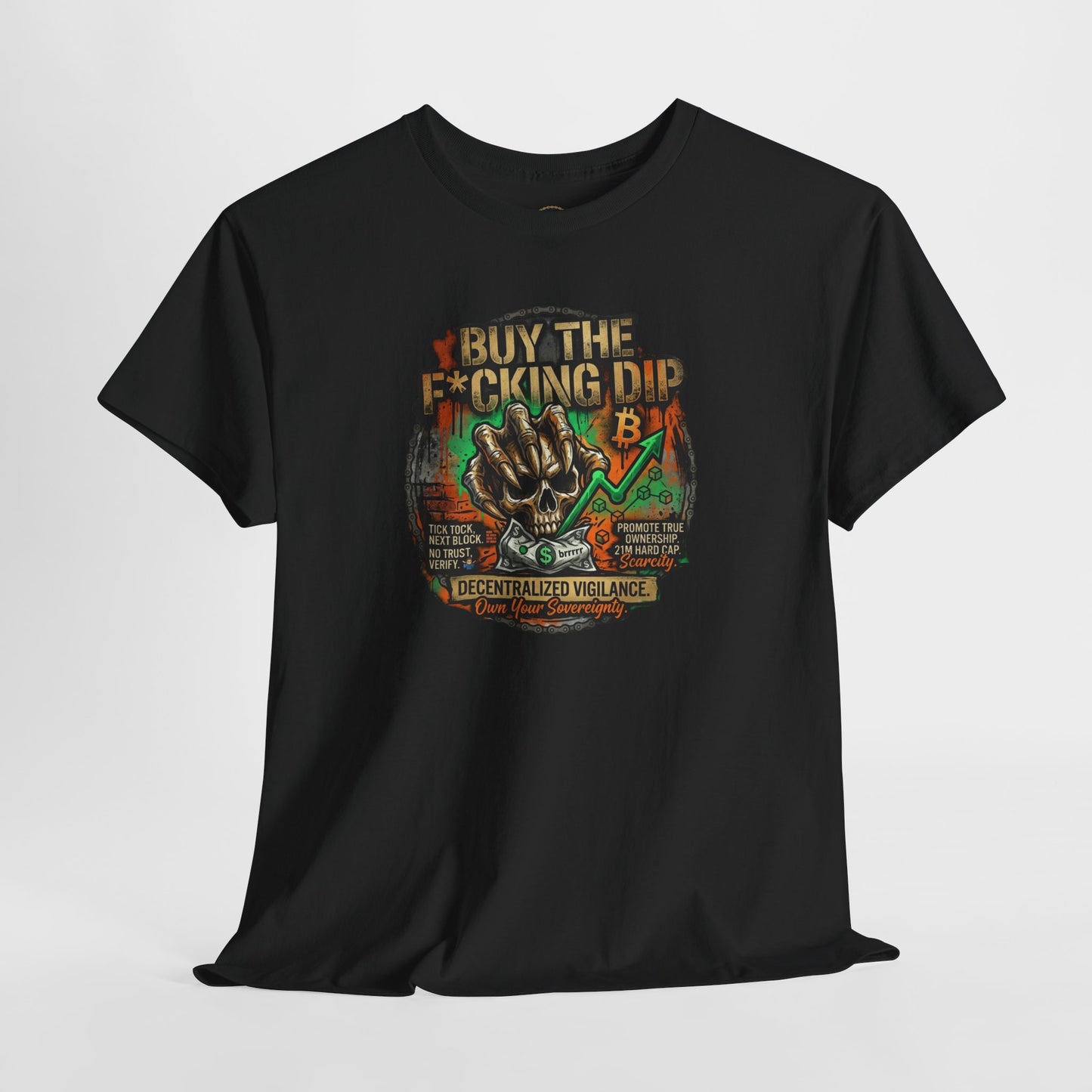 Buy The F*cking Dip Graphic Tee — Stock Market Crypto HODL Trading Shirt