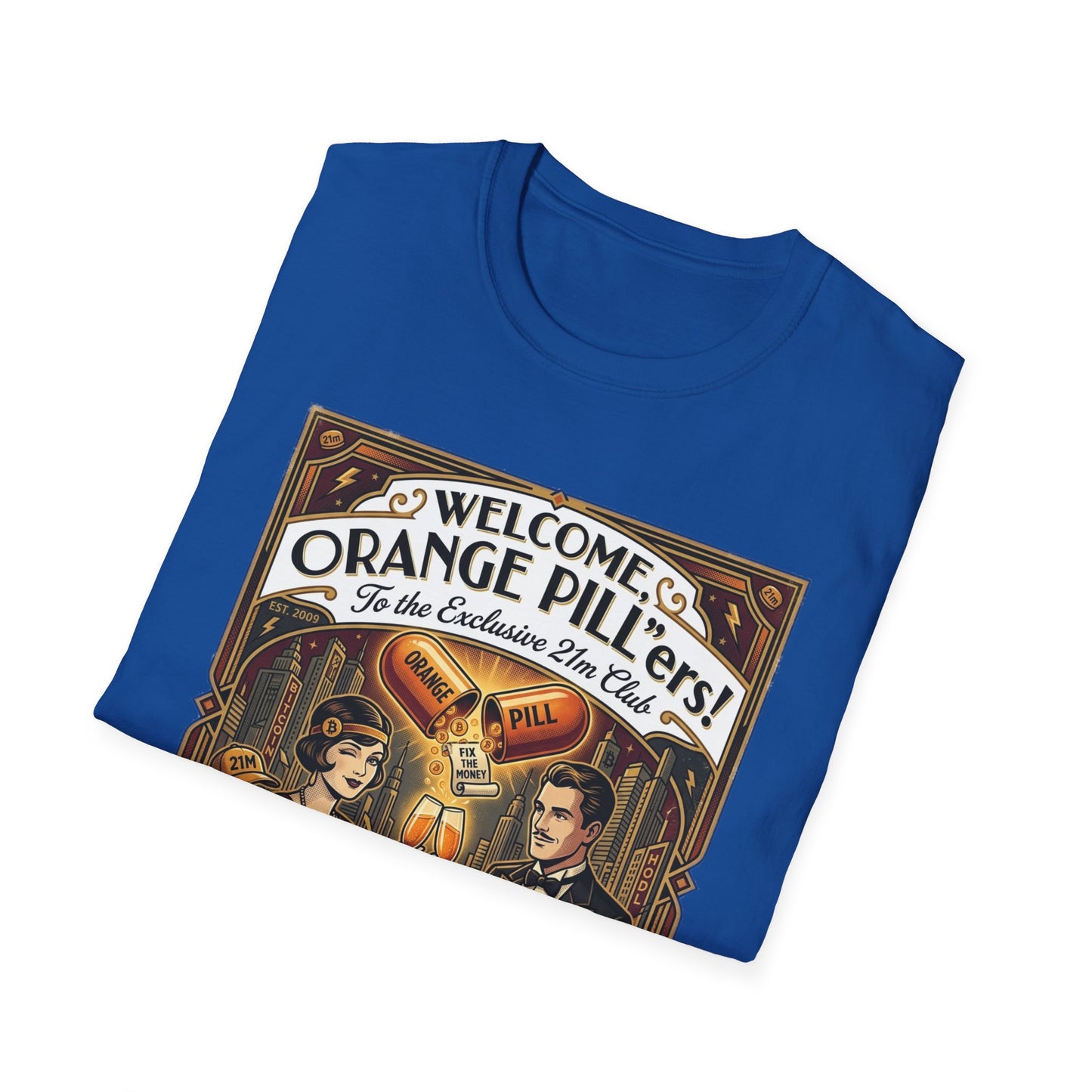 Vintage 'Welcome Orange Pill' T-Shirt — Retro Apothecary Graphic Tee
