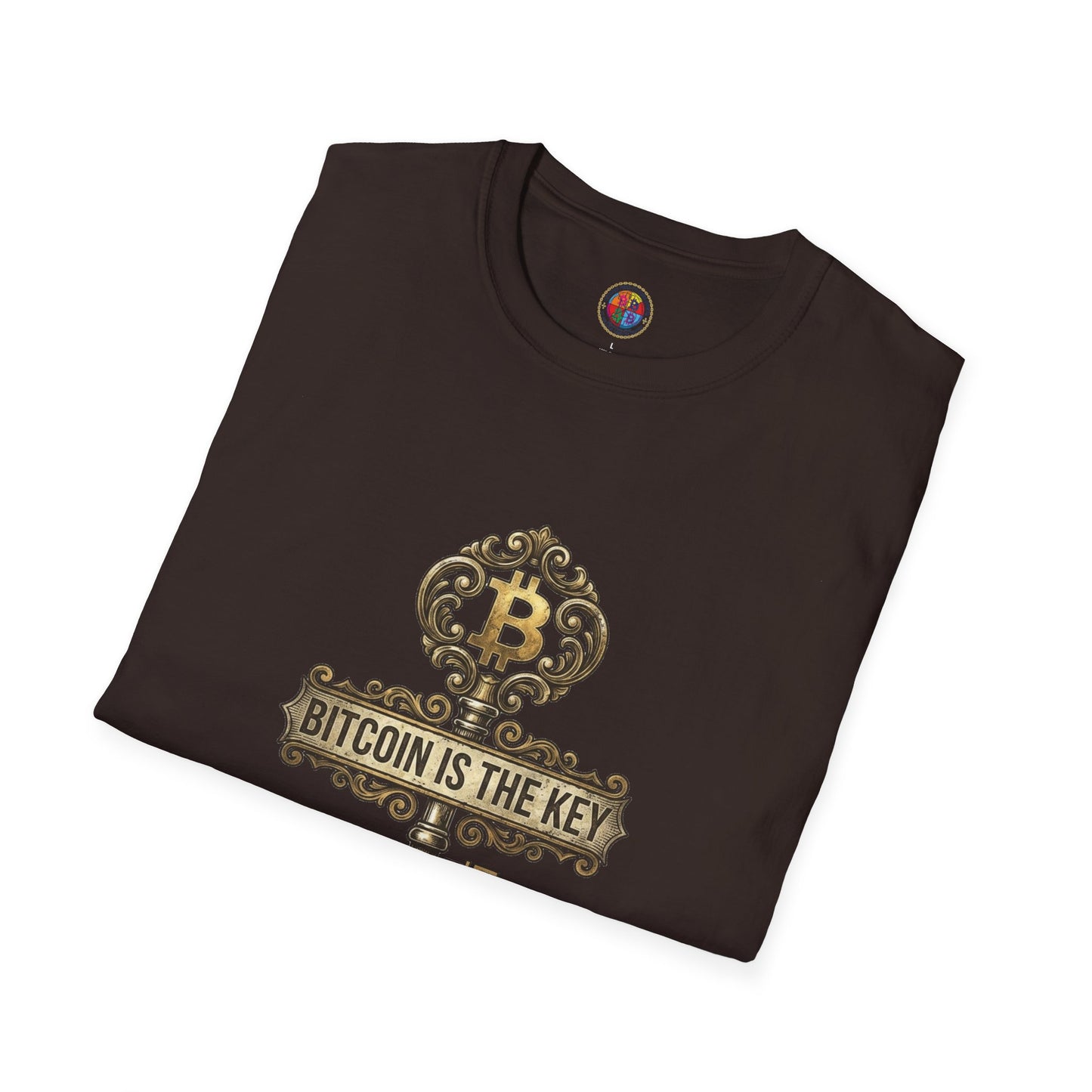 Bitcoin Is The Key Graphic T-Shirt — Vintage Key Crypto Tee