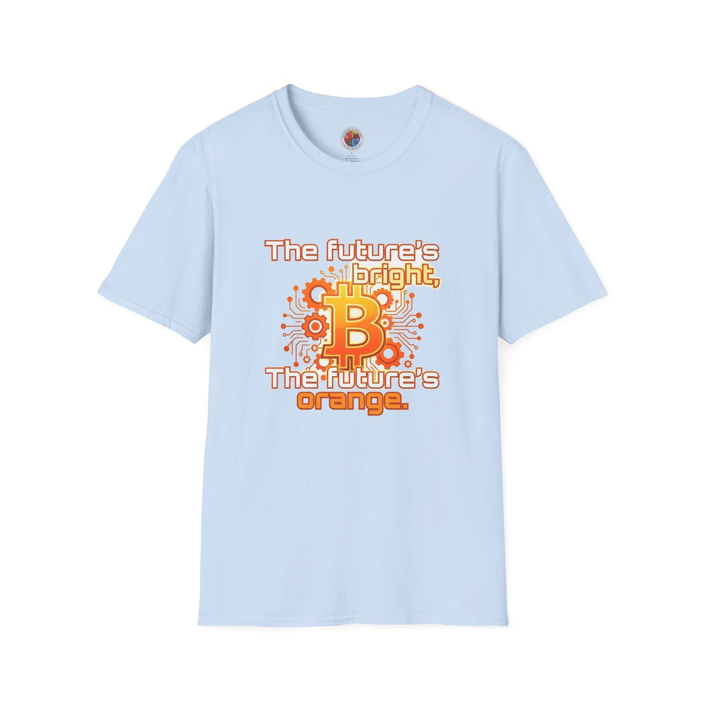 Bitcoin T-Shirt — “The Future’s Bright, The Future’s Orange” Crypto Tee