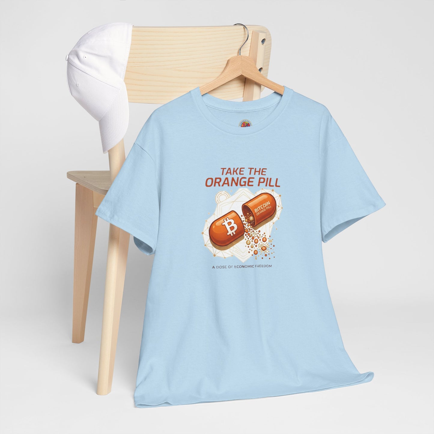 Bitcoin 'Take The Orange Pill' Graphic Tee