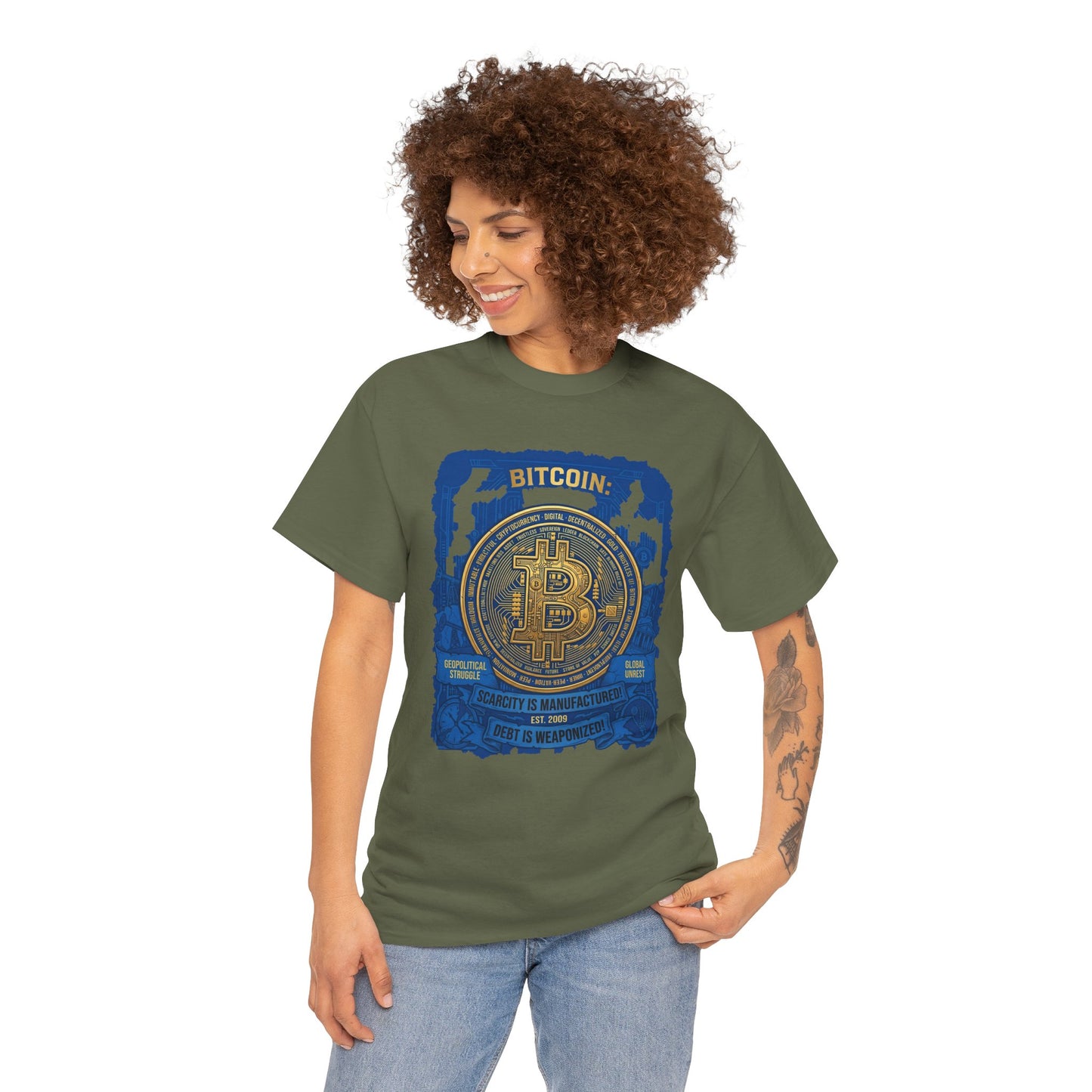 Bitcoin Vintage Coin Graphic Tee — Crypto Enthusiast T-Shirt