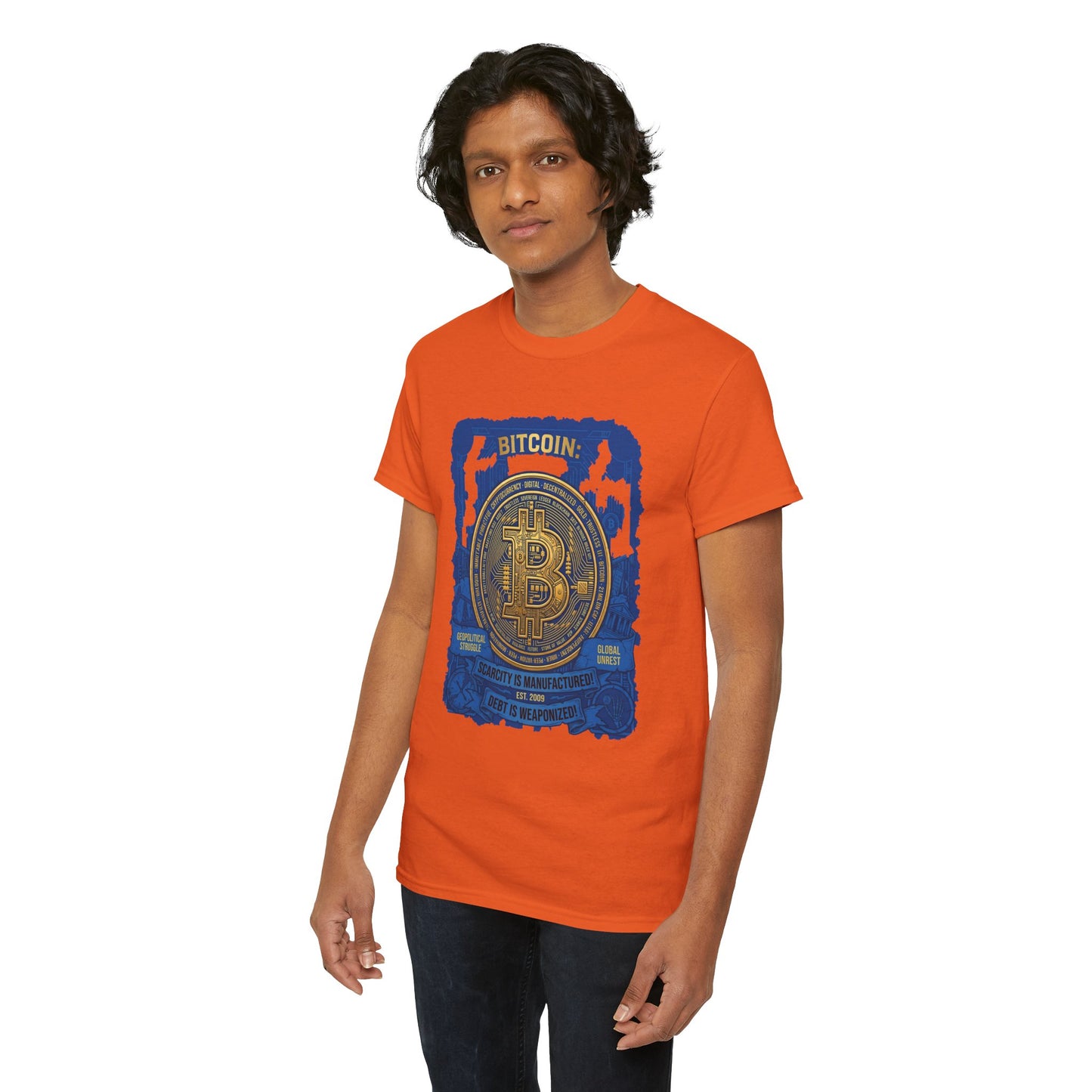 Bitcoin Vintage Coin Graphic Tee — Crypto Enthusiast T-Shirt