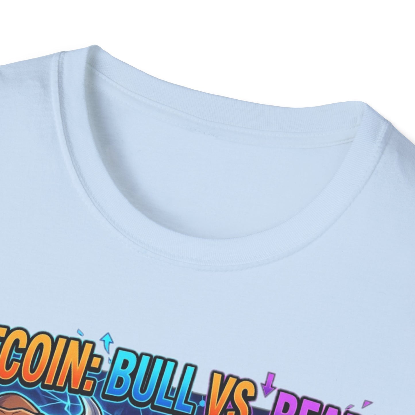 Bitcoin Bull vs Bear T-Shirt - 'The Decentralized Battle' Crypto Graphic Tee