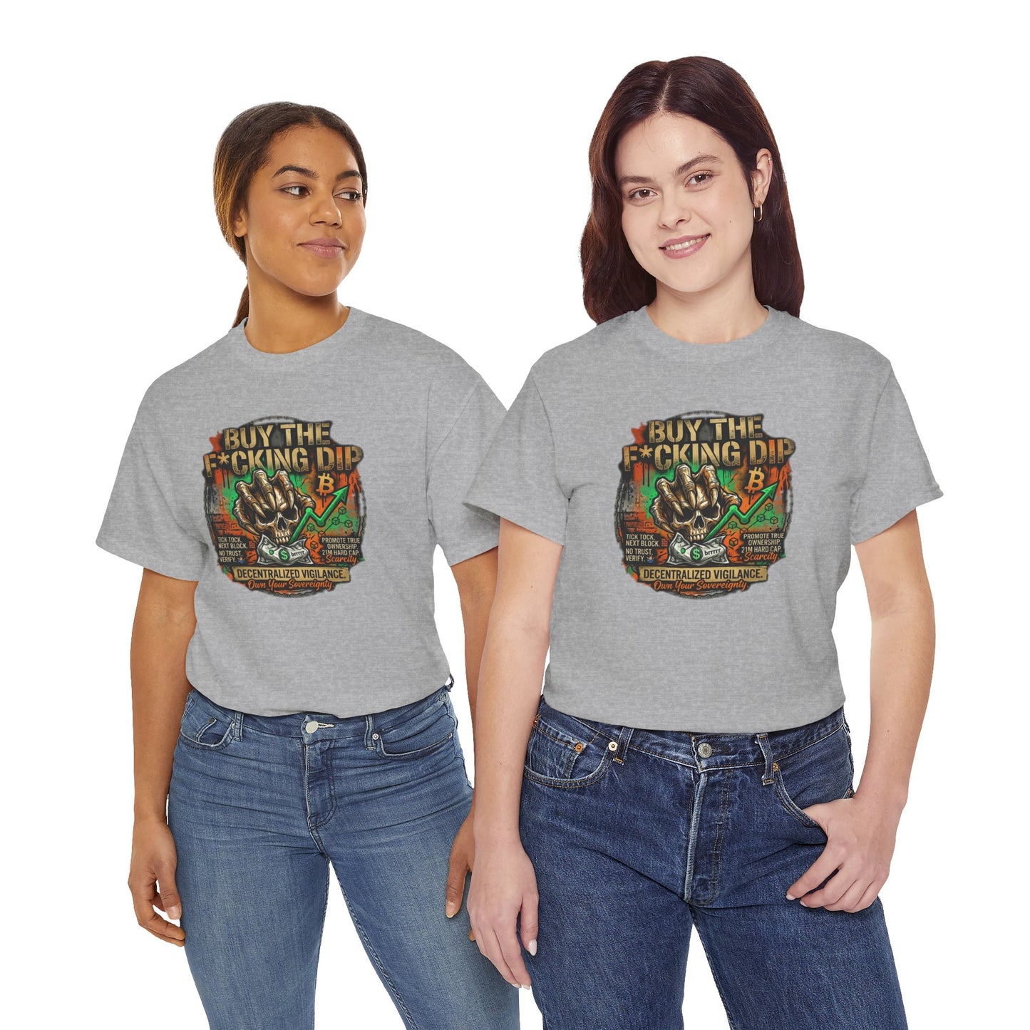 Buy The F*cking Dip Graphic Tee — Stock Market Crypto HODL Trading Shirt