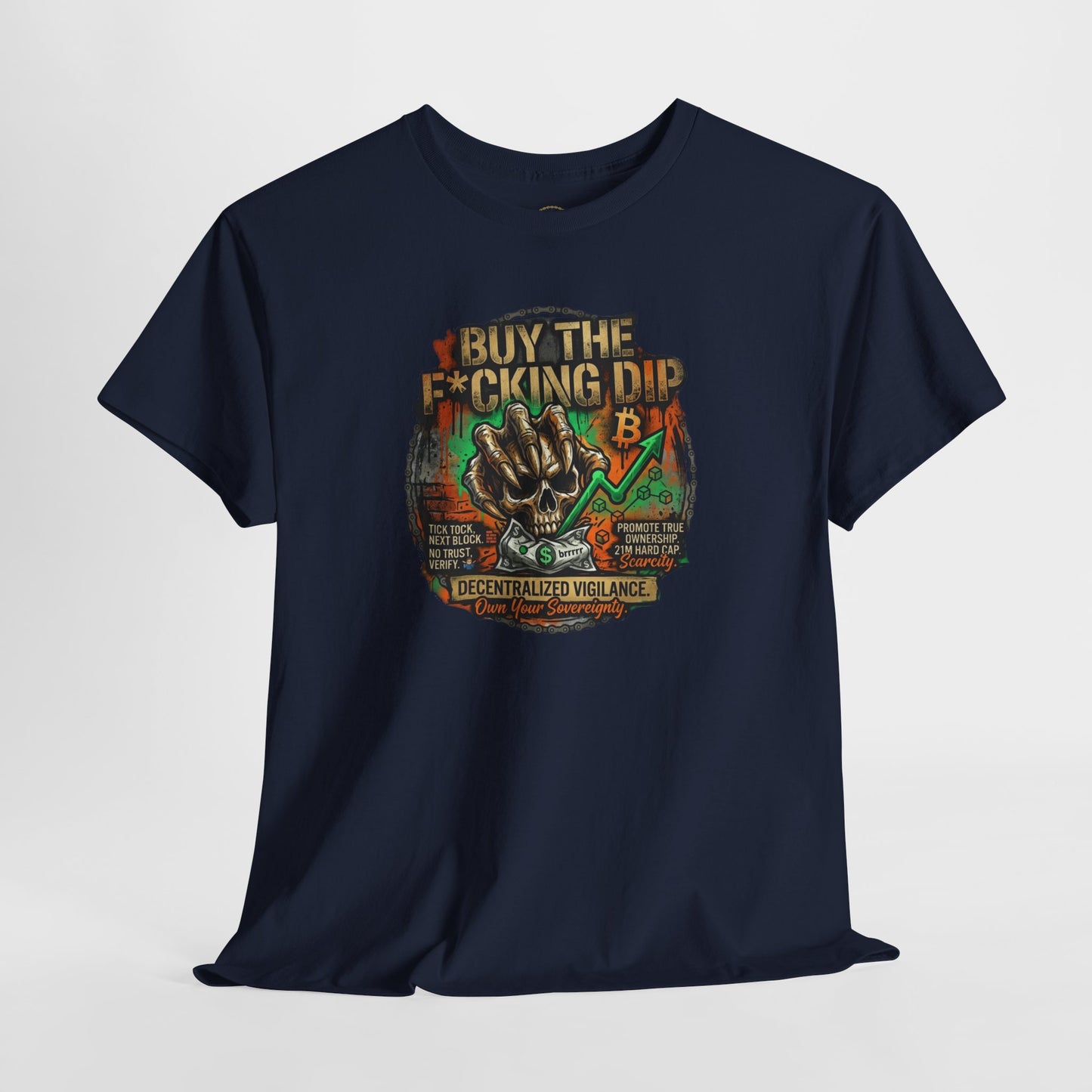 Buy The F*cking Dip Graphic Tee — Stock Market Crypto HODL Trading Shirt