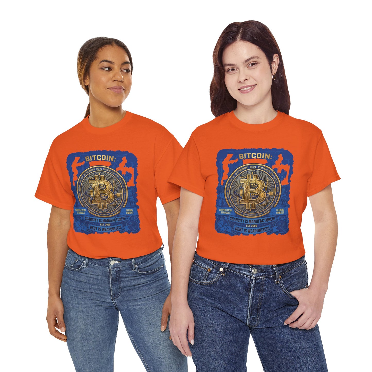 Bitcoin Vintage Coin Graphic Tee — Crypto Enthusiast T-Shirt