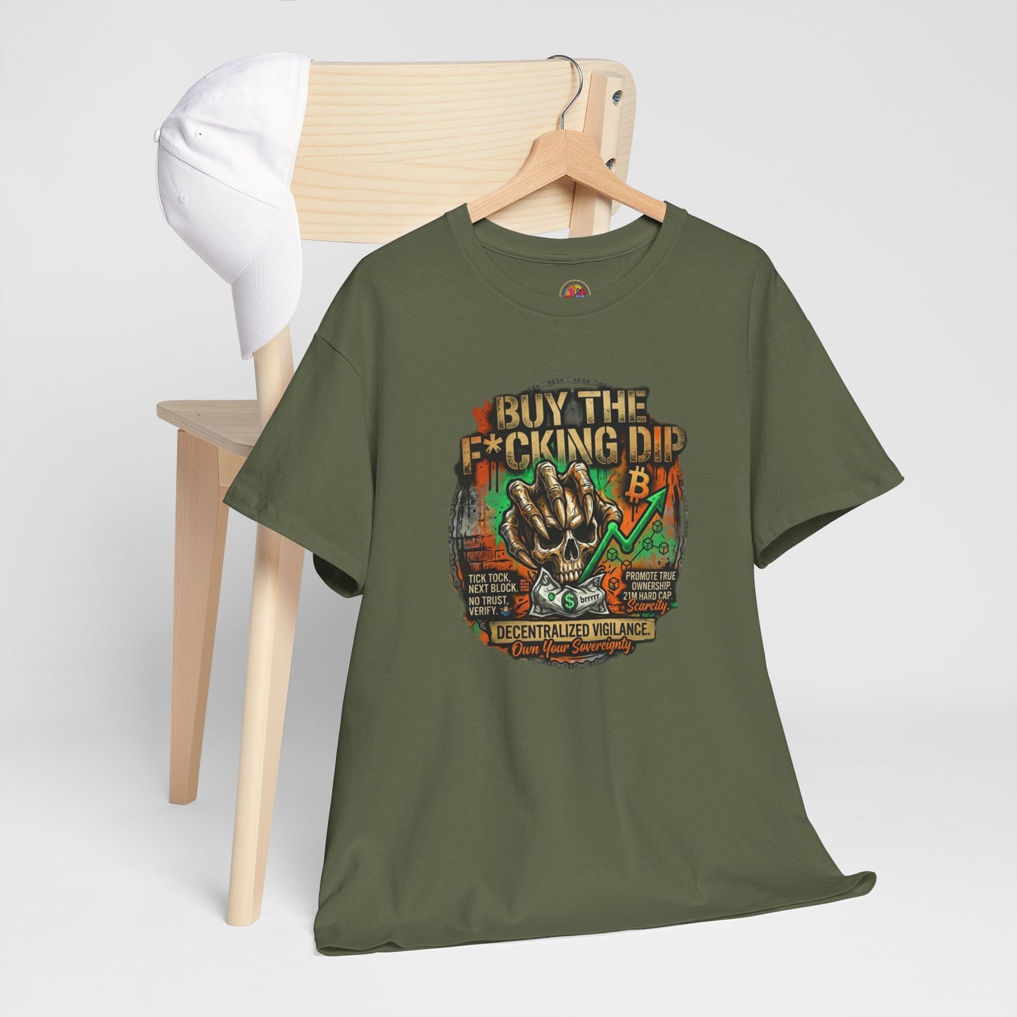 Buy The F*cking Dip Graphic Tee — Stock Market Crypto HODL Trading Shirt