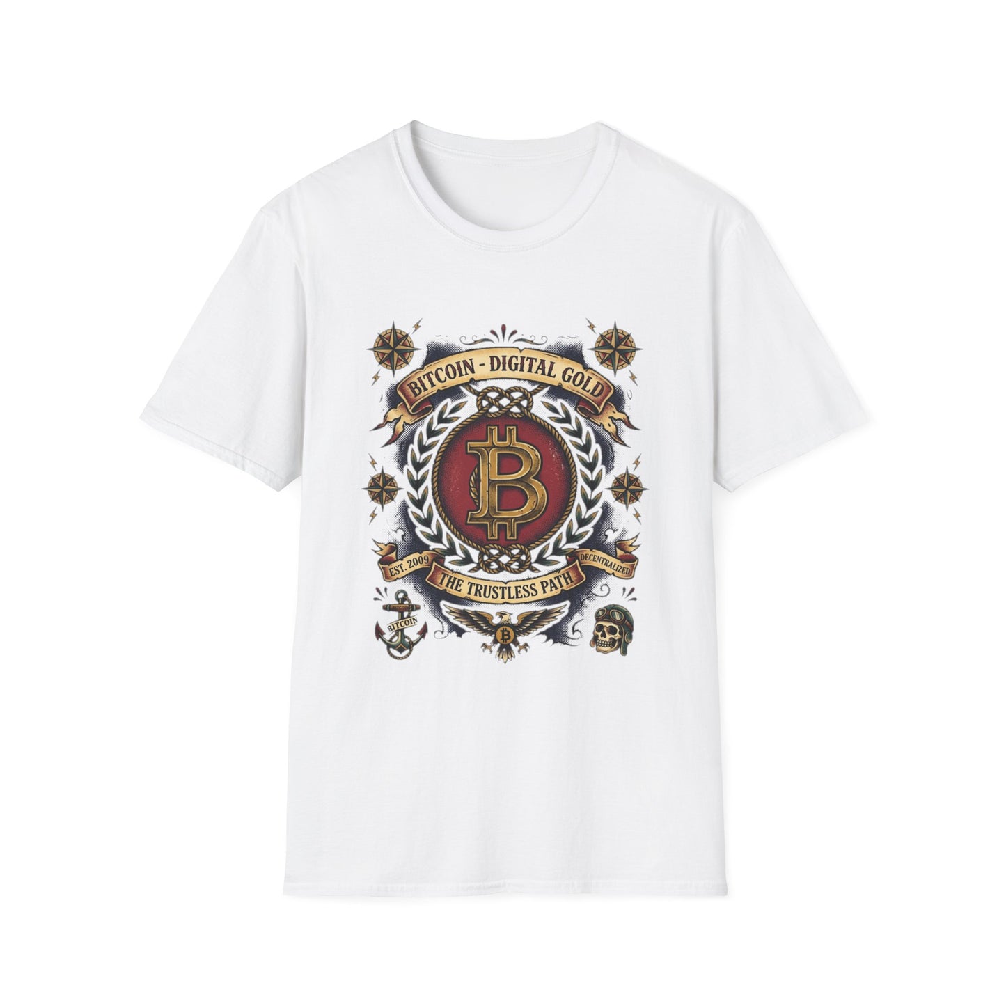 Bitcoin Crest T-Shirt — "Bitcoin: Digital Gold" Graphic Tee