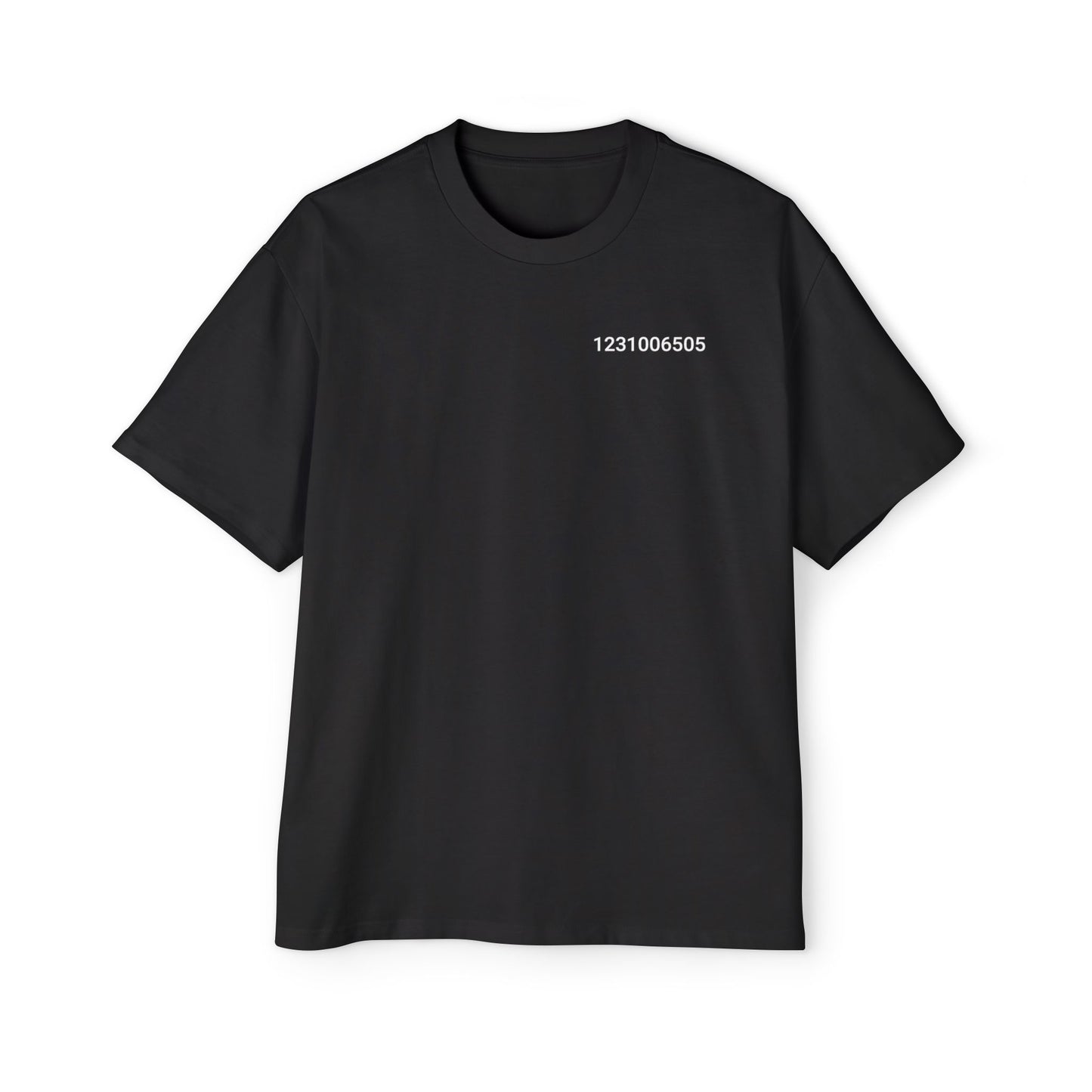 Genesis Block Unix 1231006505 Timestamp Men's Tee — Bitcoin History Timestamp T-Shirt