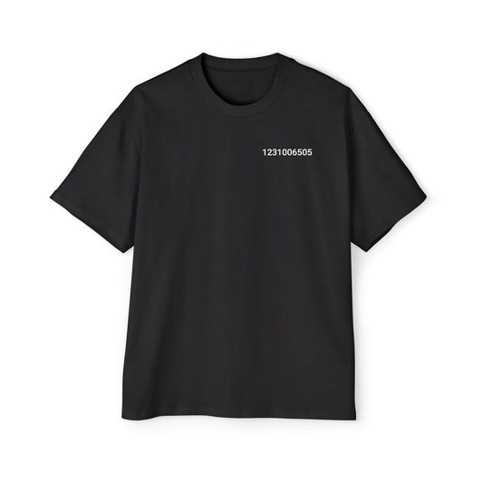 Genesis Block Unix 1231006505 Timestamp Men's Tee — Bitcoin History Timestamp T-Shirt