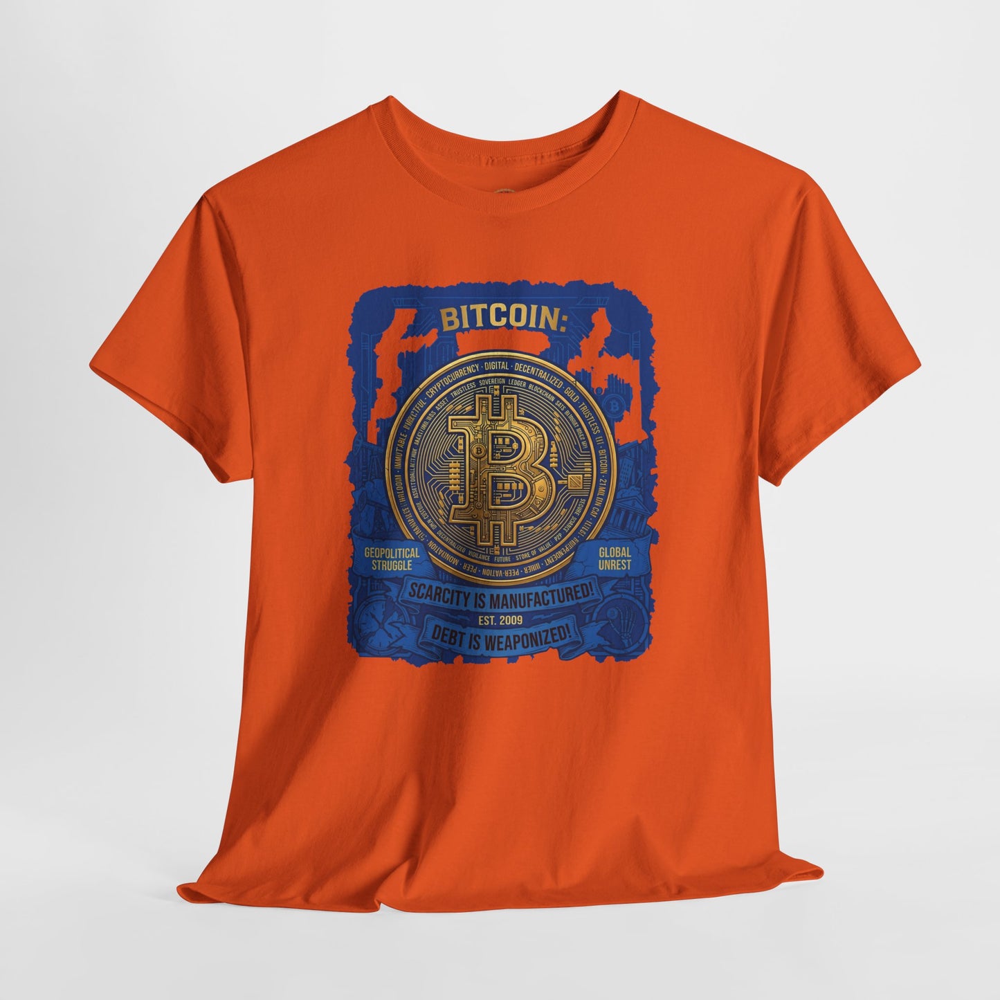 Bitcoin Vintage Coin Graphic Tee — Crypto Enthusiast T-Shirt