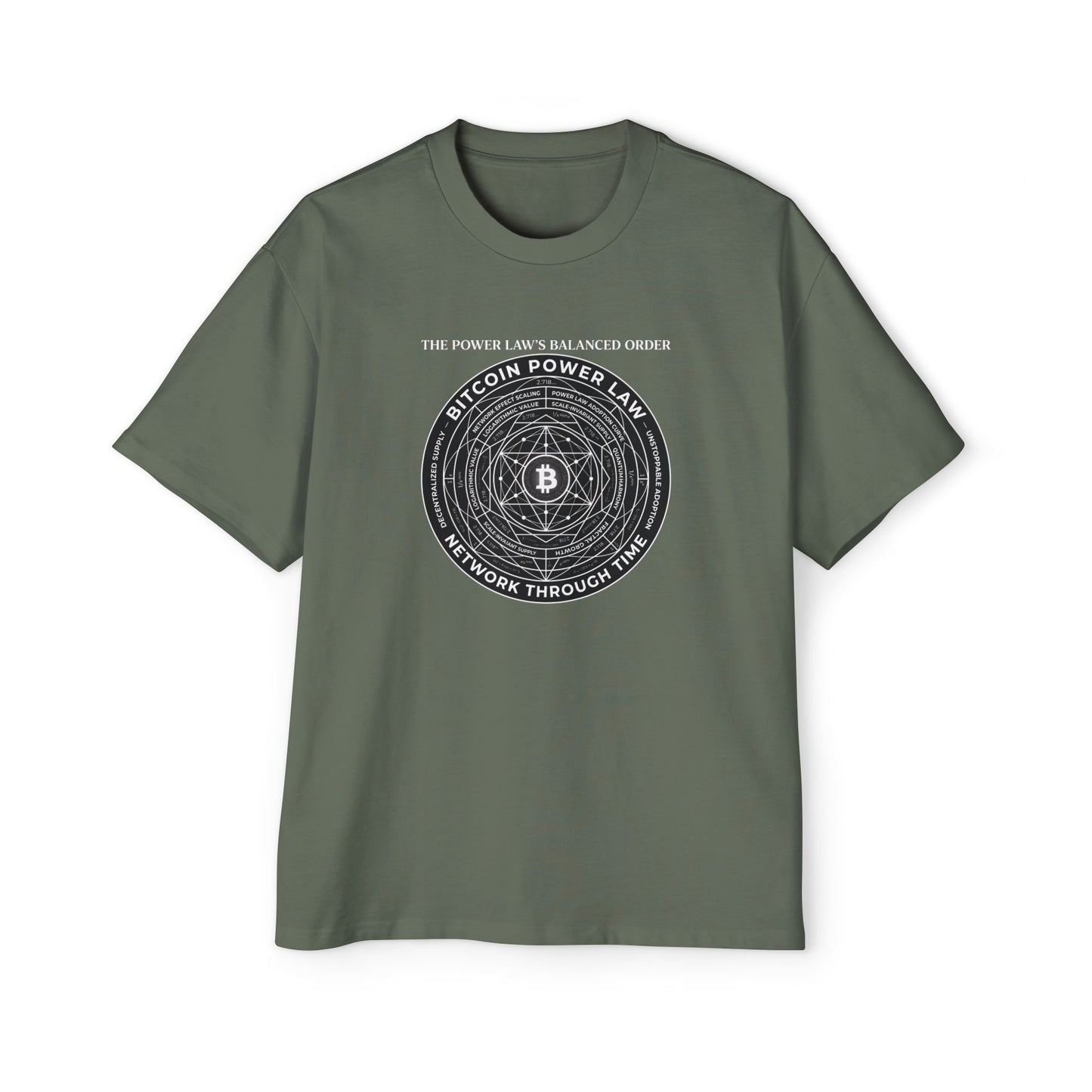 Bitcoin Power Law Men's Oversized Tee