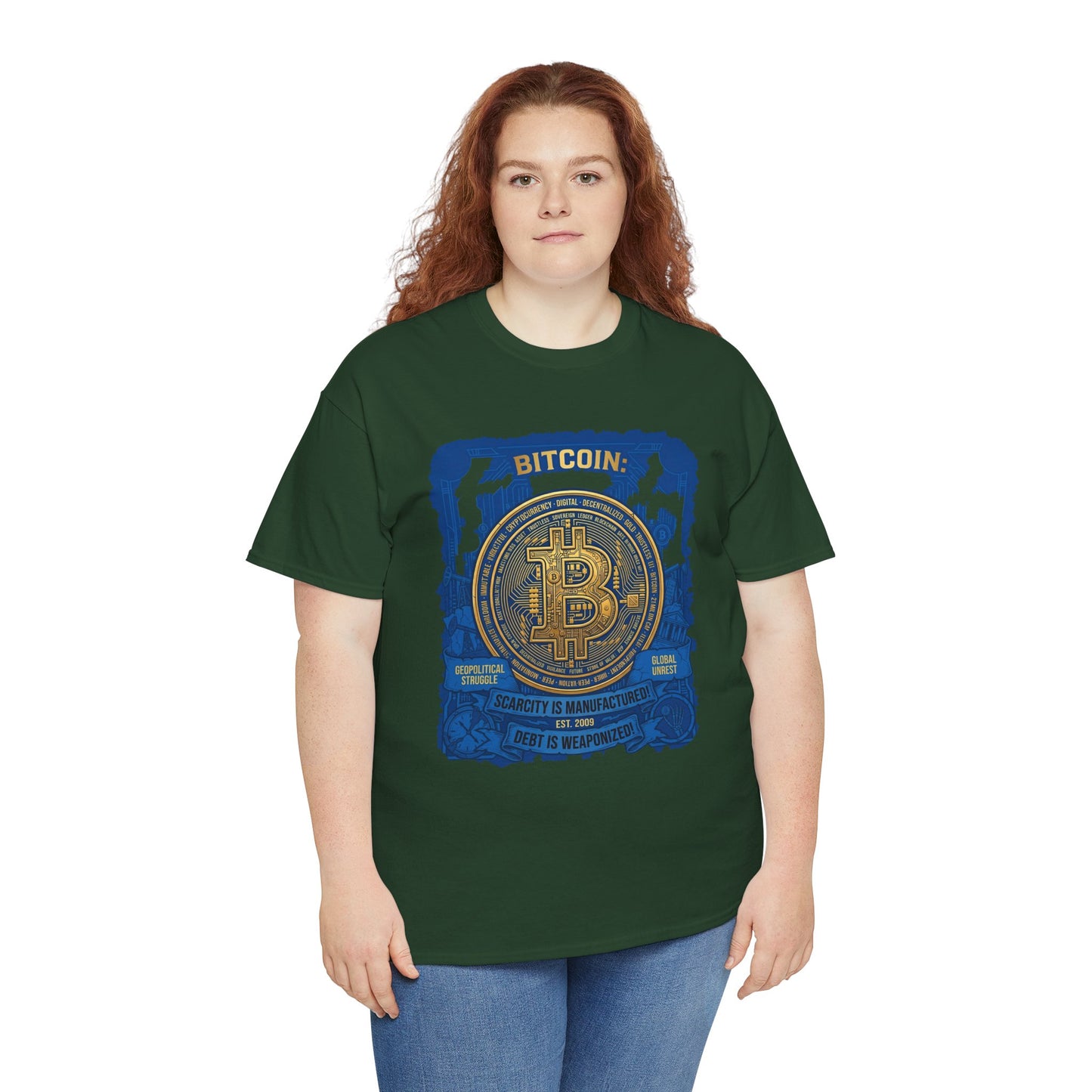 Bitcoin Vintage Coin Graphic Tee — Crypto Enthusiast T-Shirt