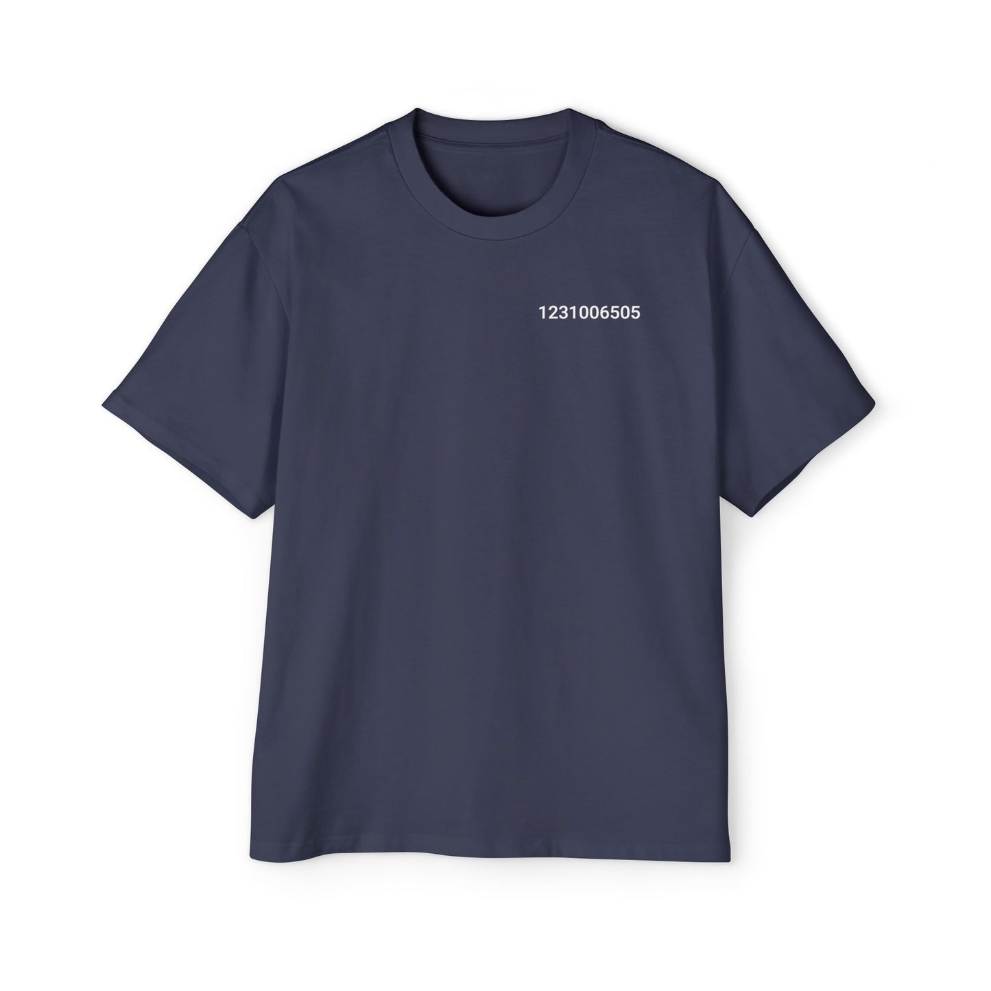 Genesis Block Unix 1231006505 Timestamp Men's Tee — Bitcoin History Timestamp T-Shirt
