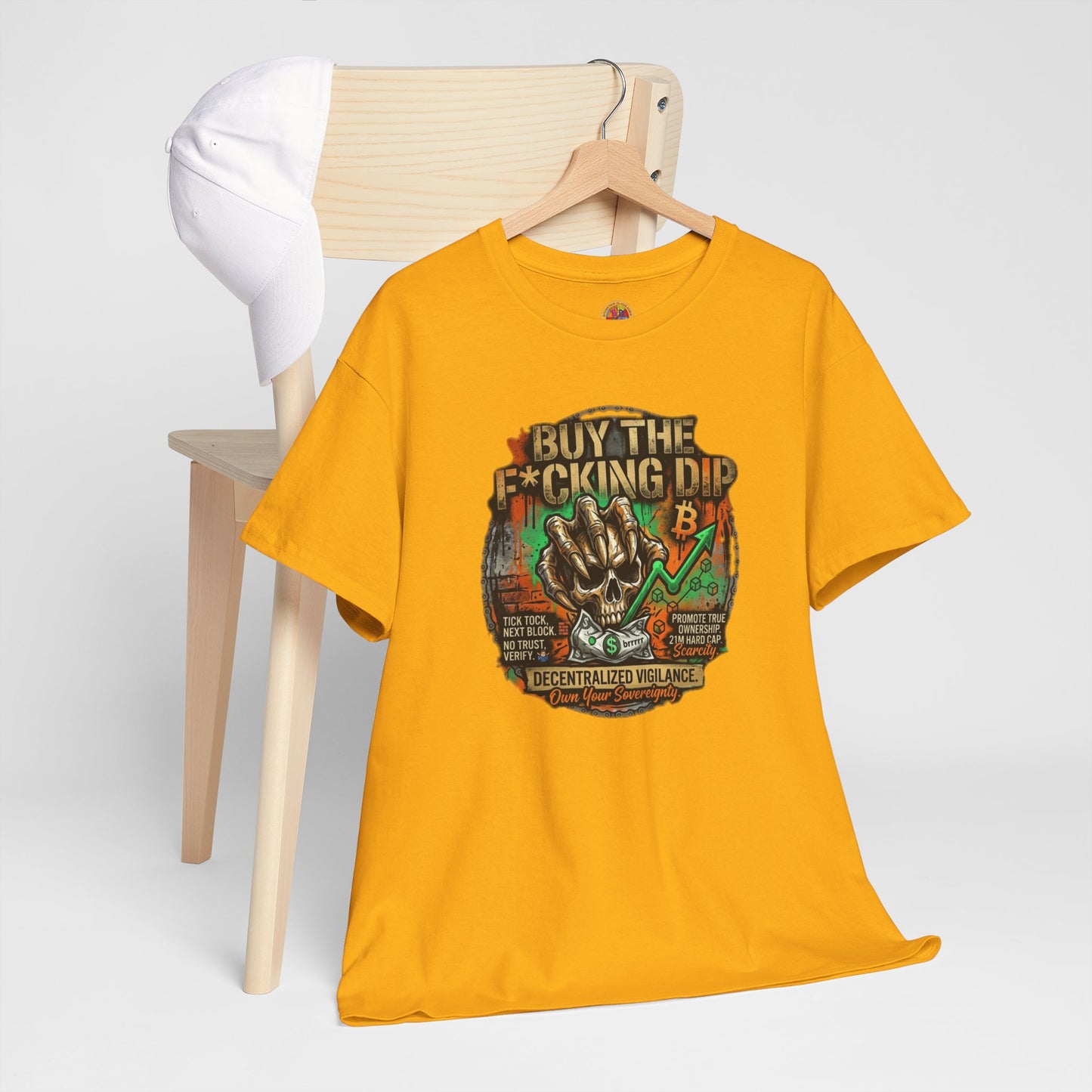 Buy The F*cking Dip Graphic Tee — Stock Market Crypto HODL Trading Shirt