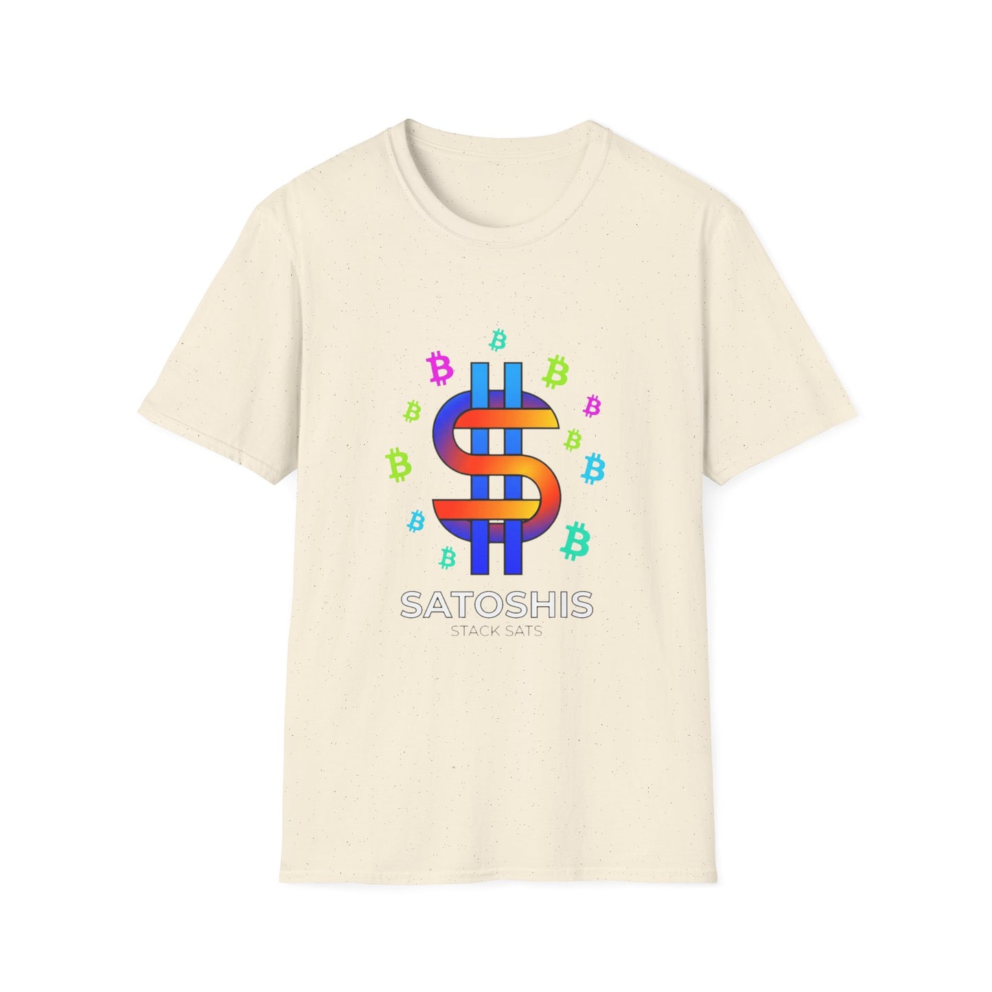 Satoshis Colorful Bitcoin Logo T-Shirt