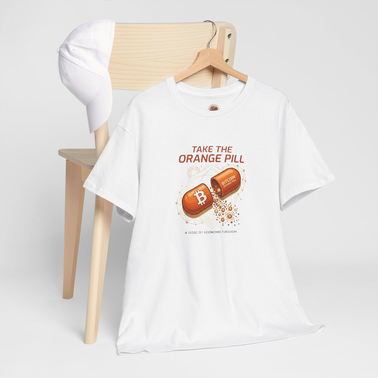 Bitcoin 'Take The Orange Pill' Graphic Tee