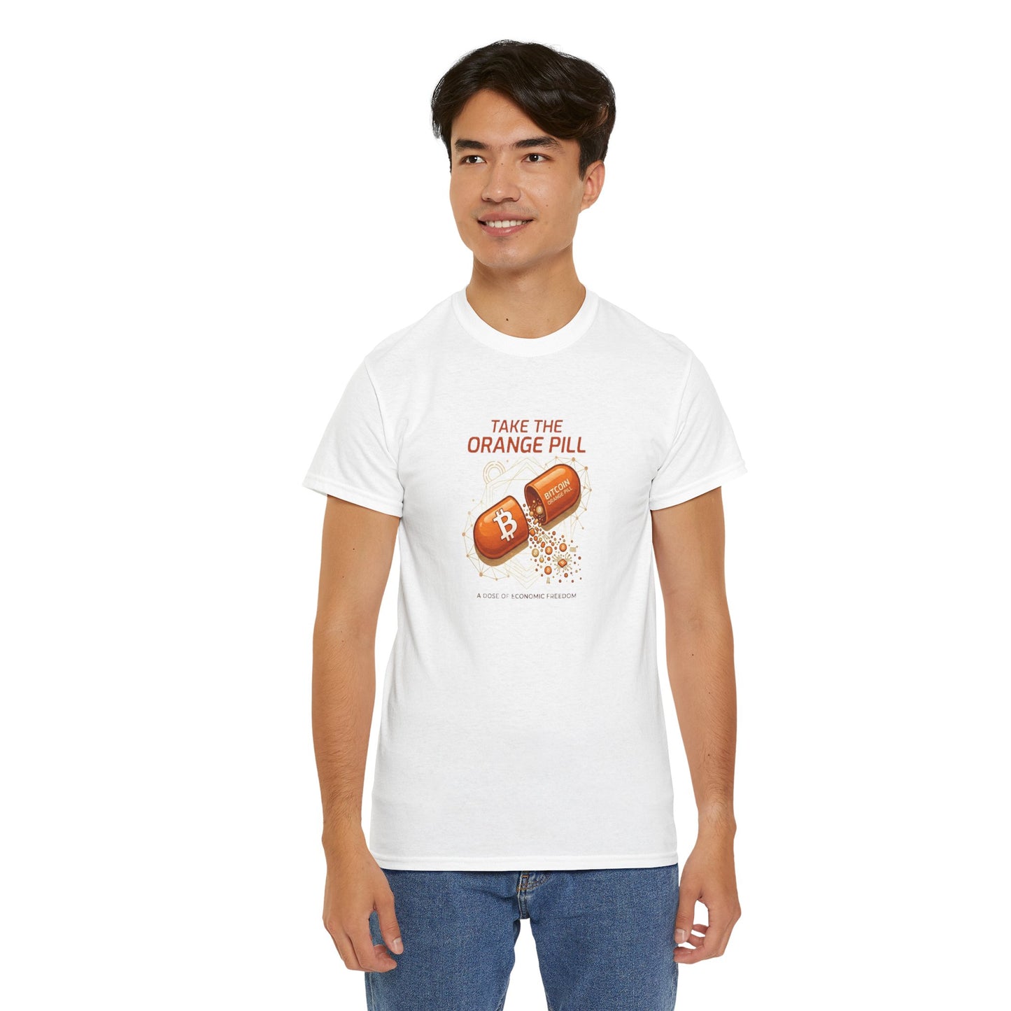 Bitcoin 'Take The Orange Pill' Graphic Tee