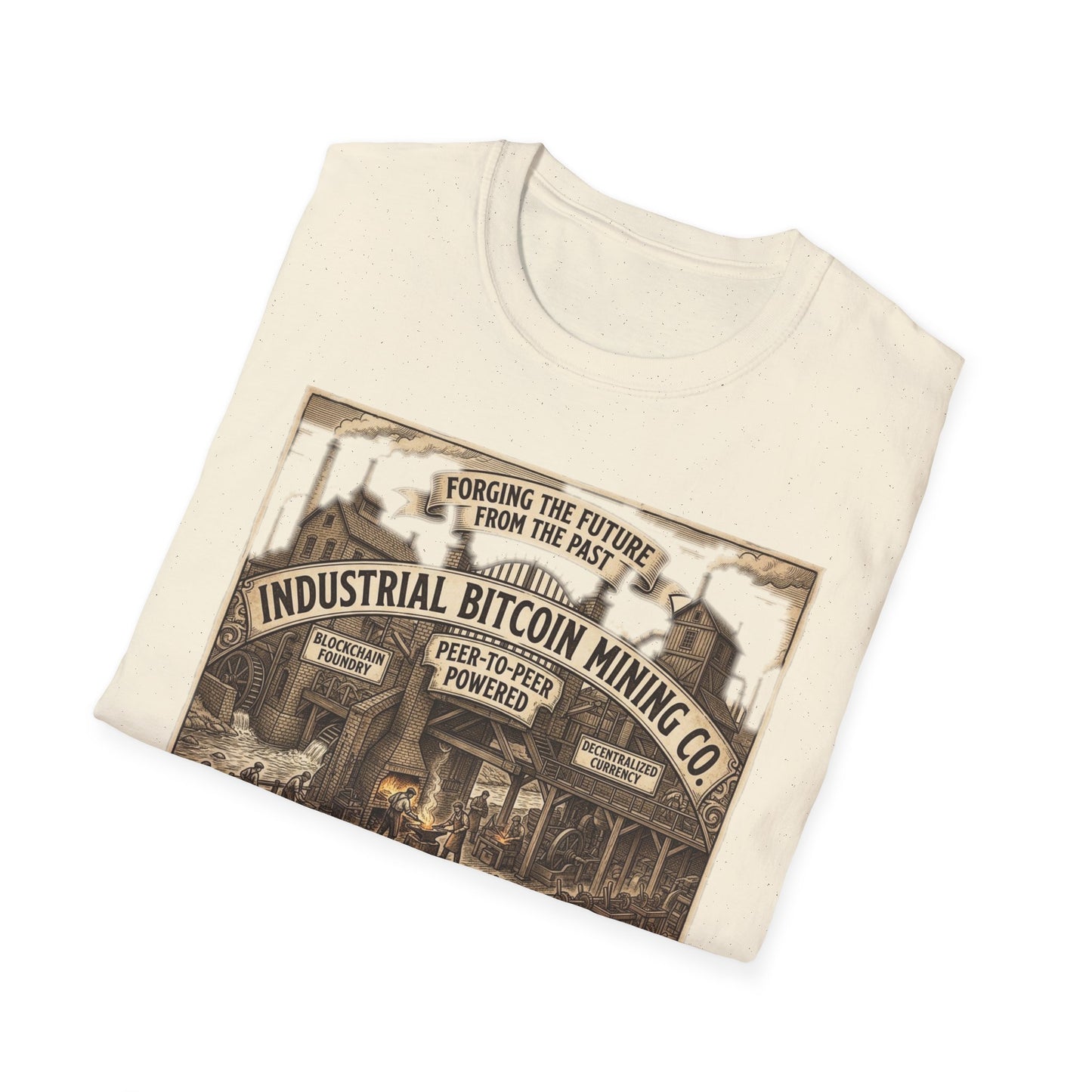 Industrial Bitcoin Mining Co. T-Shirt — Vintage Crypto Miner Graphic Tee
