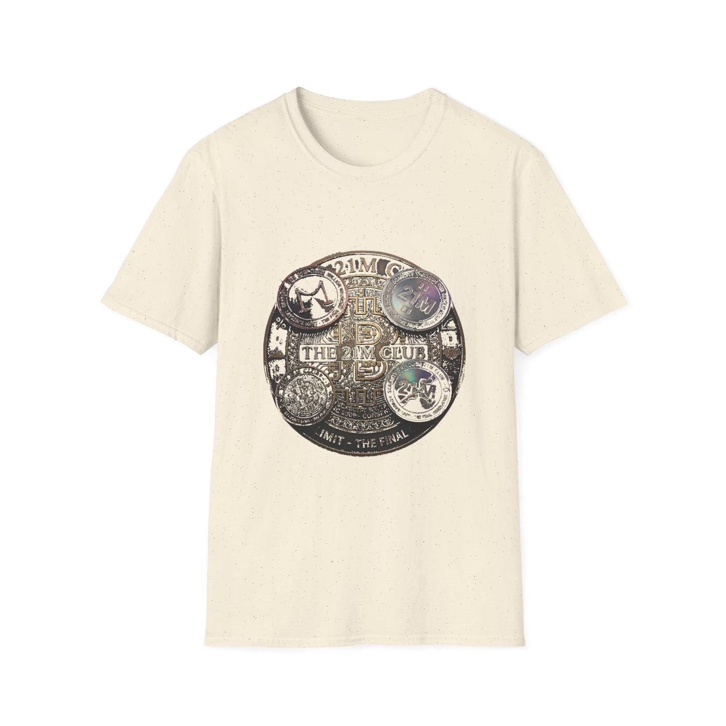 Vintage 21M Club Coin Circle T-Shirt — Retro Currency Graphic Tee