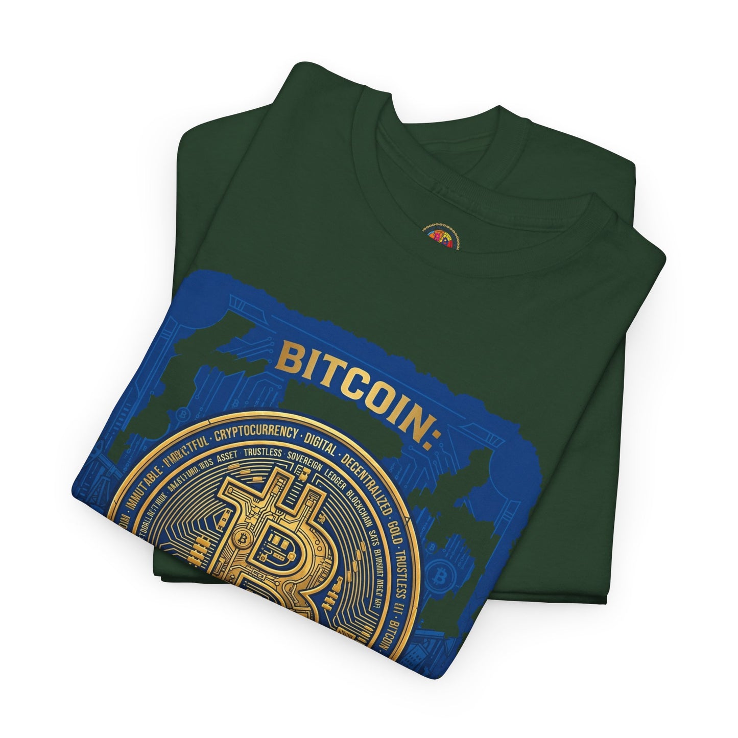Bitcoin Vintage Coin Graphic Tee — Crypto Enthusiast T-Shirt