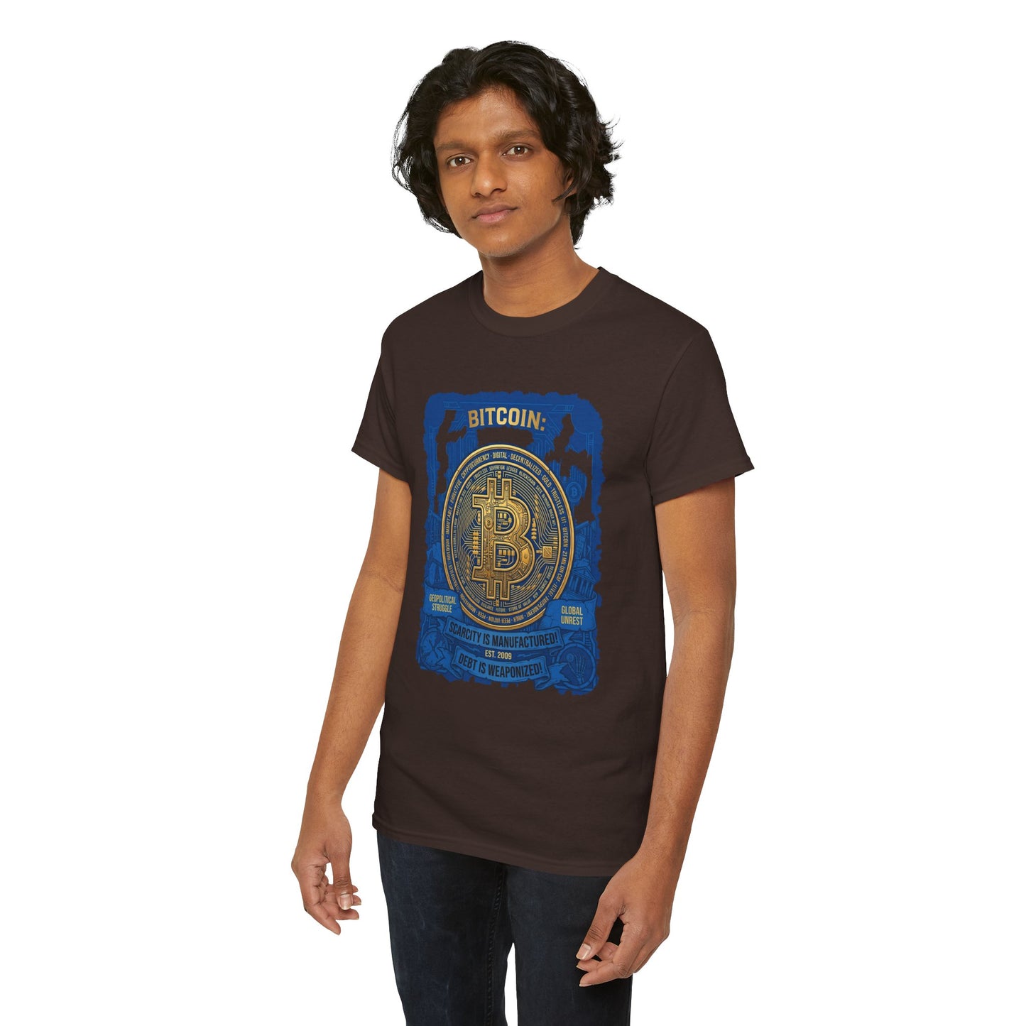 Bitcoin Vintage Coin Graphic Tee — Crypto Enthusiast T-Shirt