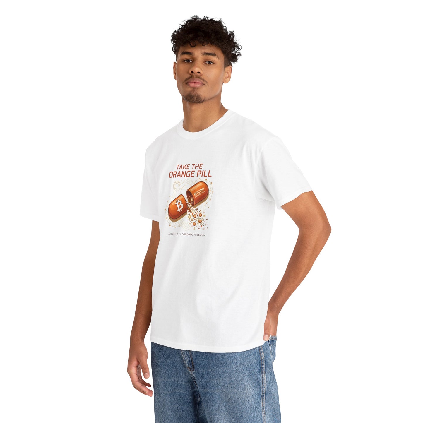 Bitcoin 'Take The Orange Pill' Graphic Tee