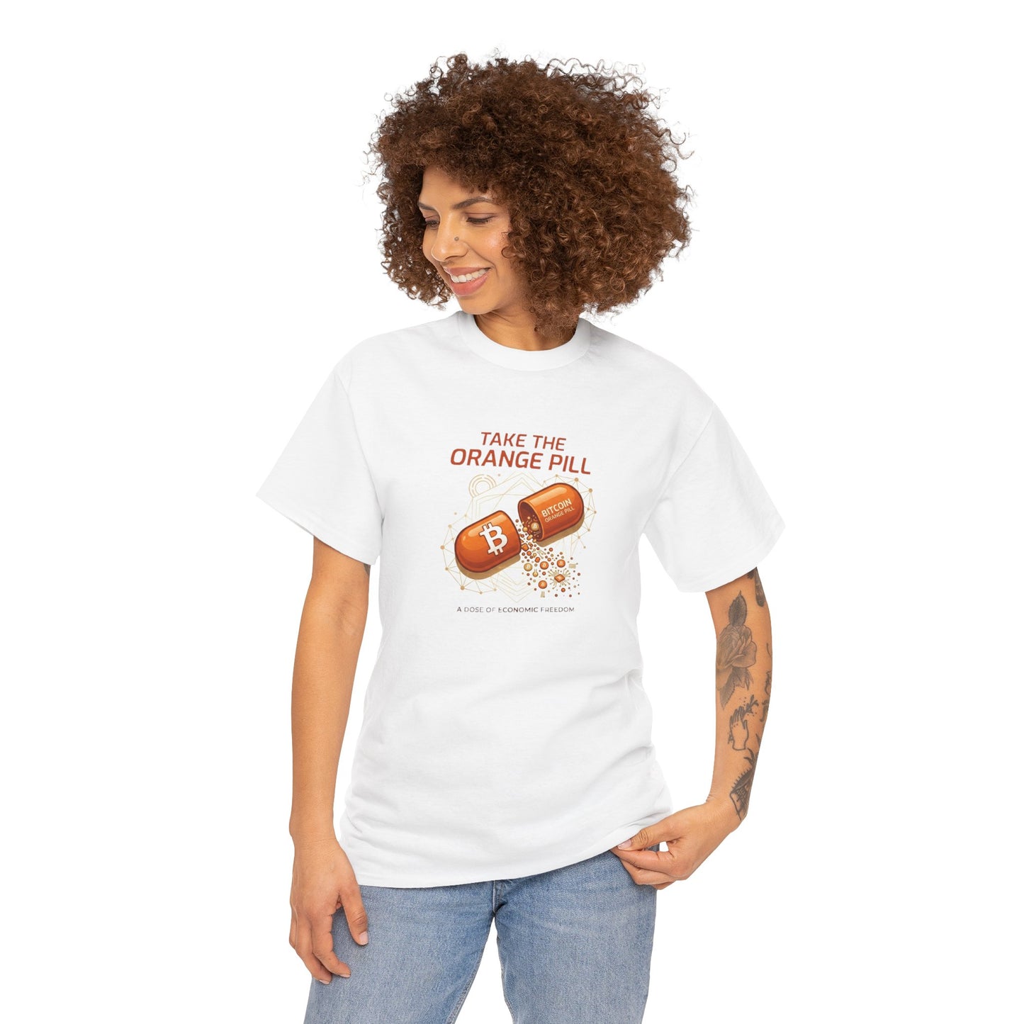 Bitcoin 'Take The Orange Pill' Graphic Tee