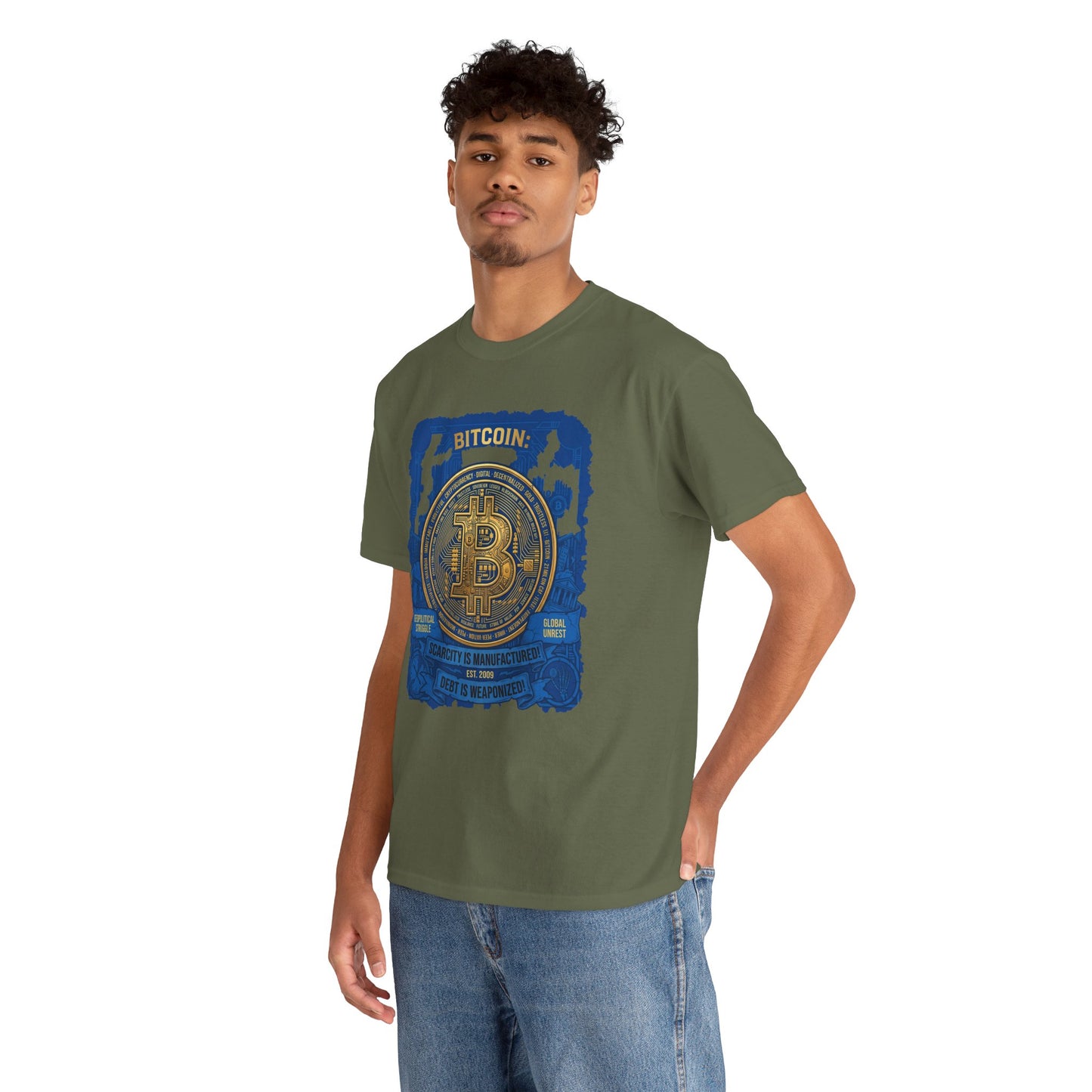 Bitcoin Vintage Coin Graphic Tee — Crypto Enthusiast T-Shirt