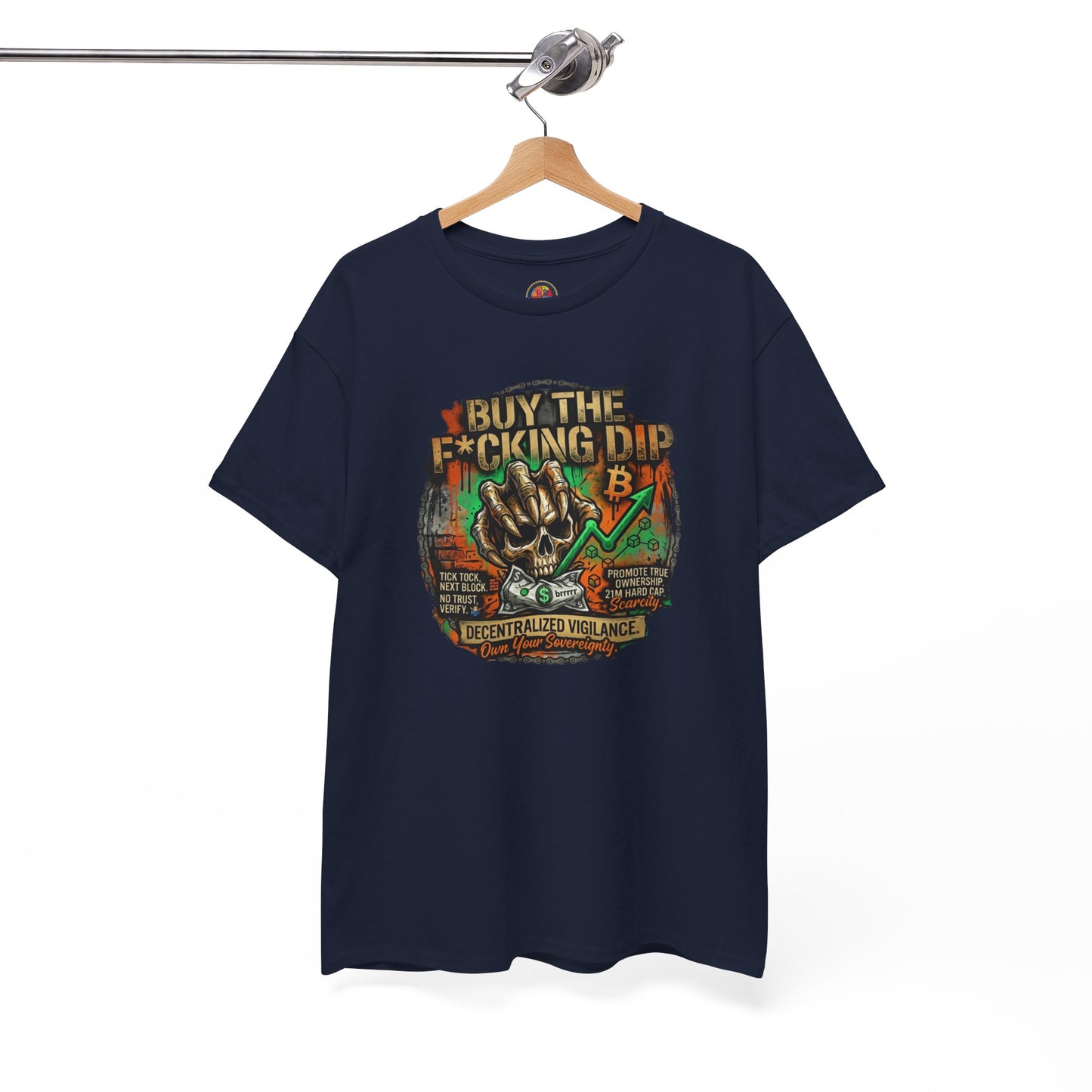 Buy The F*cking Dip Graphic Tee — Stock Market Crypto HODL Trading Shirt
