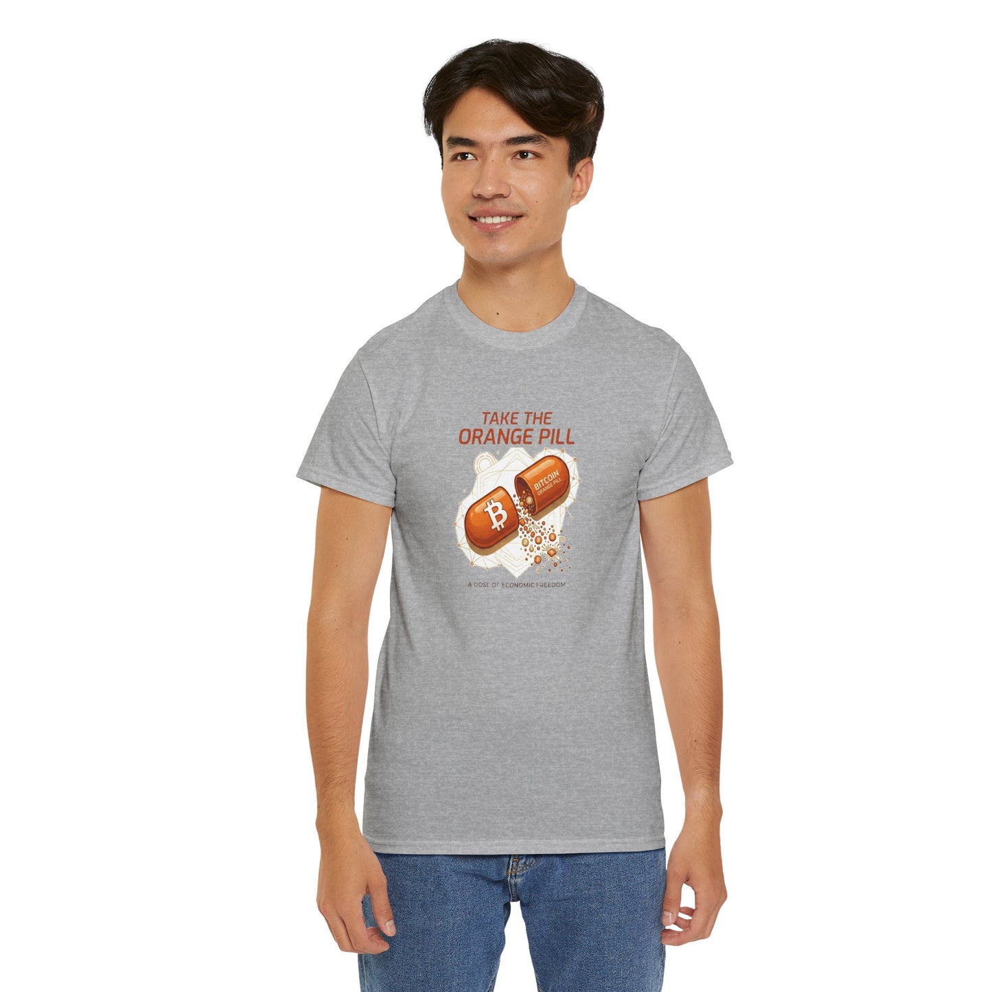 Bitcoin 'Take The Orange Pill' Graphic Tee