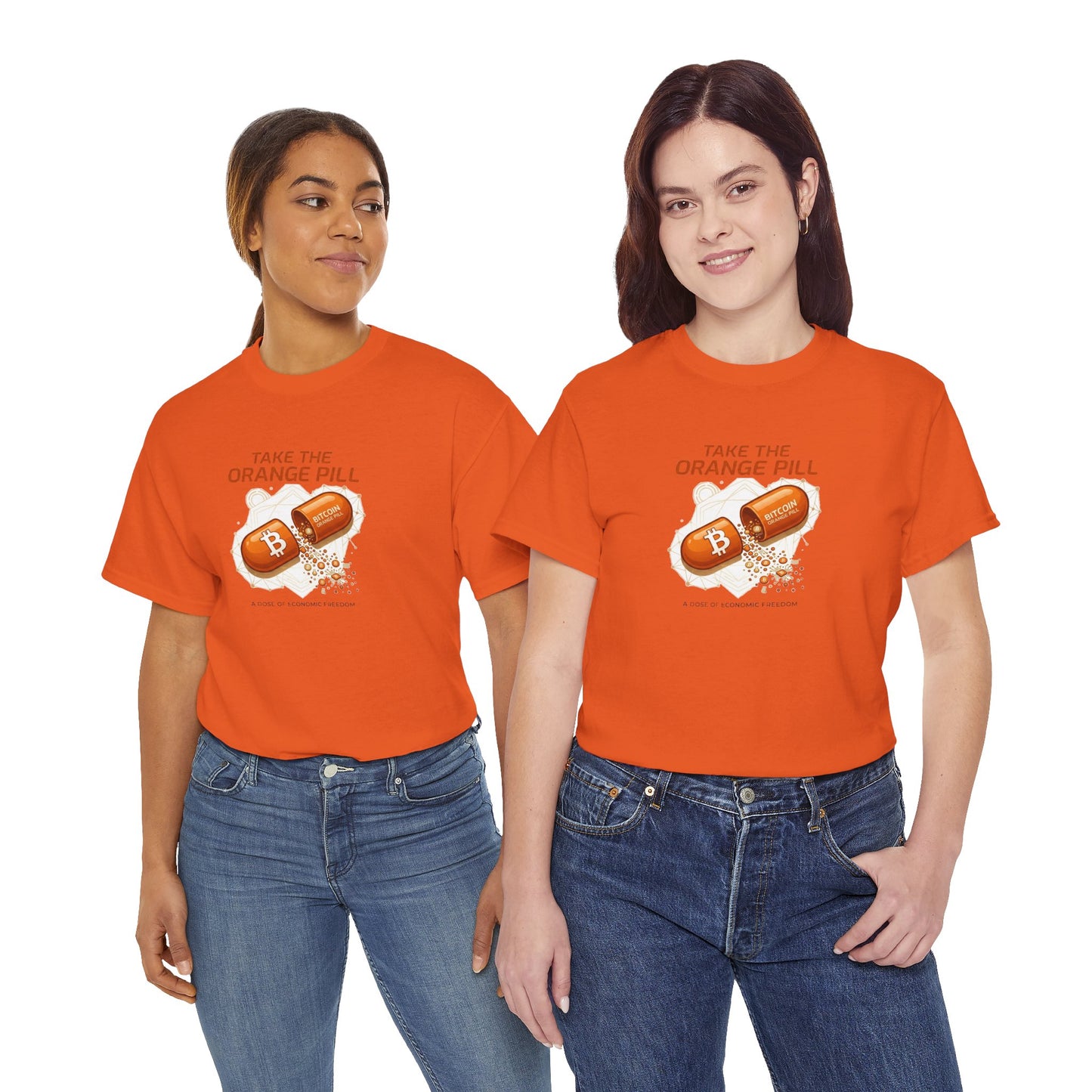 Bitcoin 'Take The Orange Pill' Graphic Tee