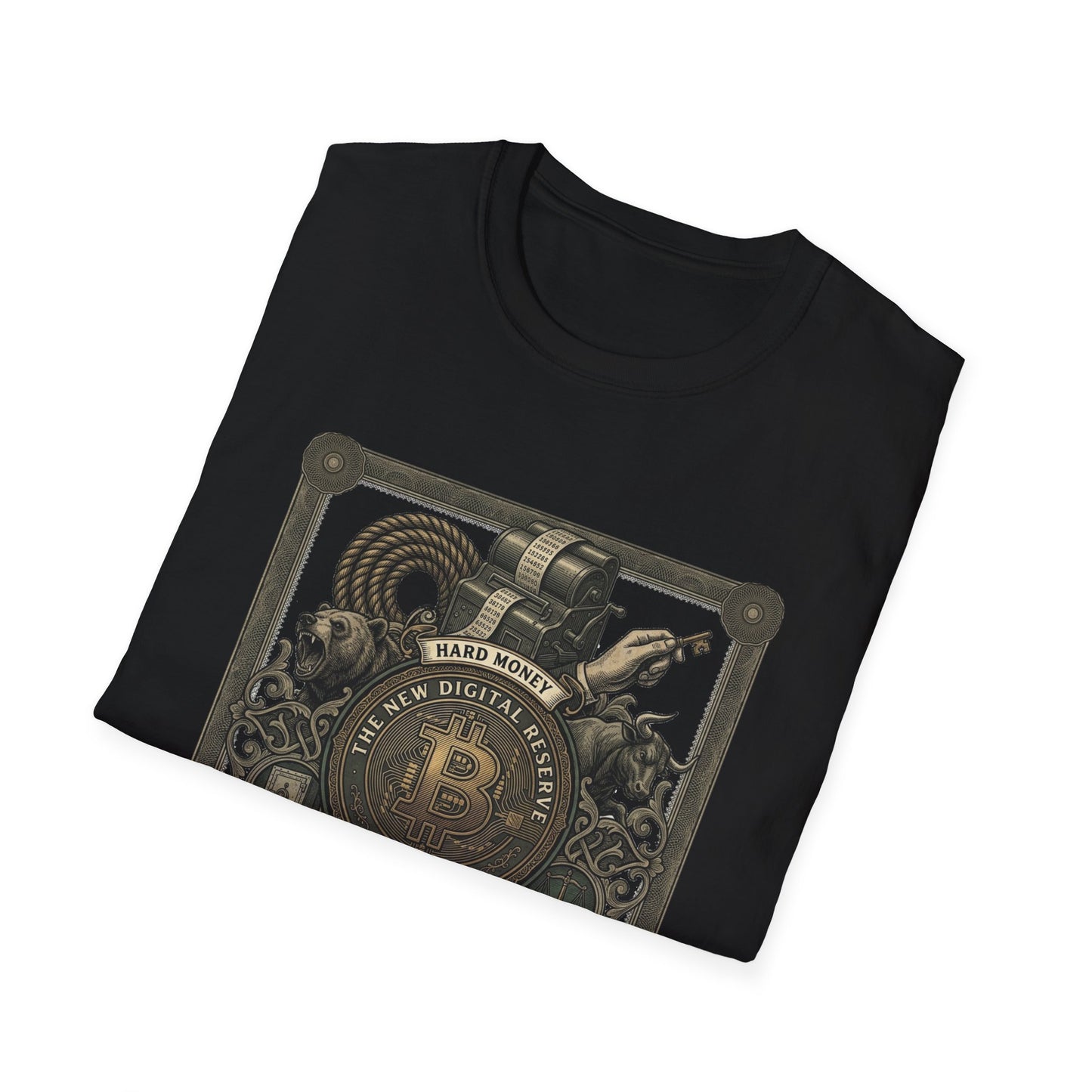 Bitcoin Steampunk T-Shirt — Vintage Crypto Emblem Tee