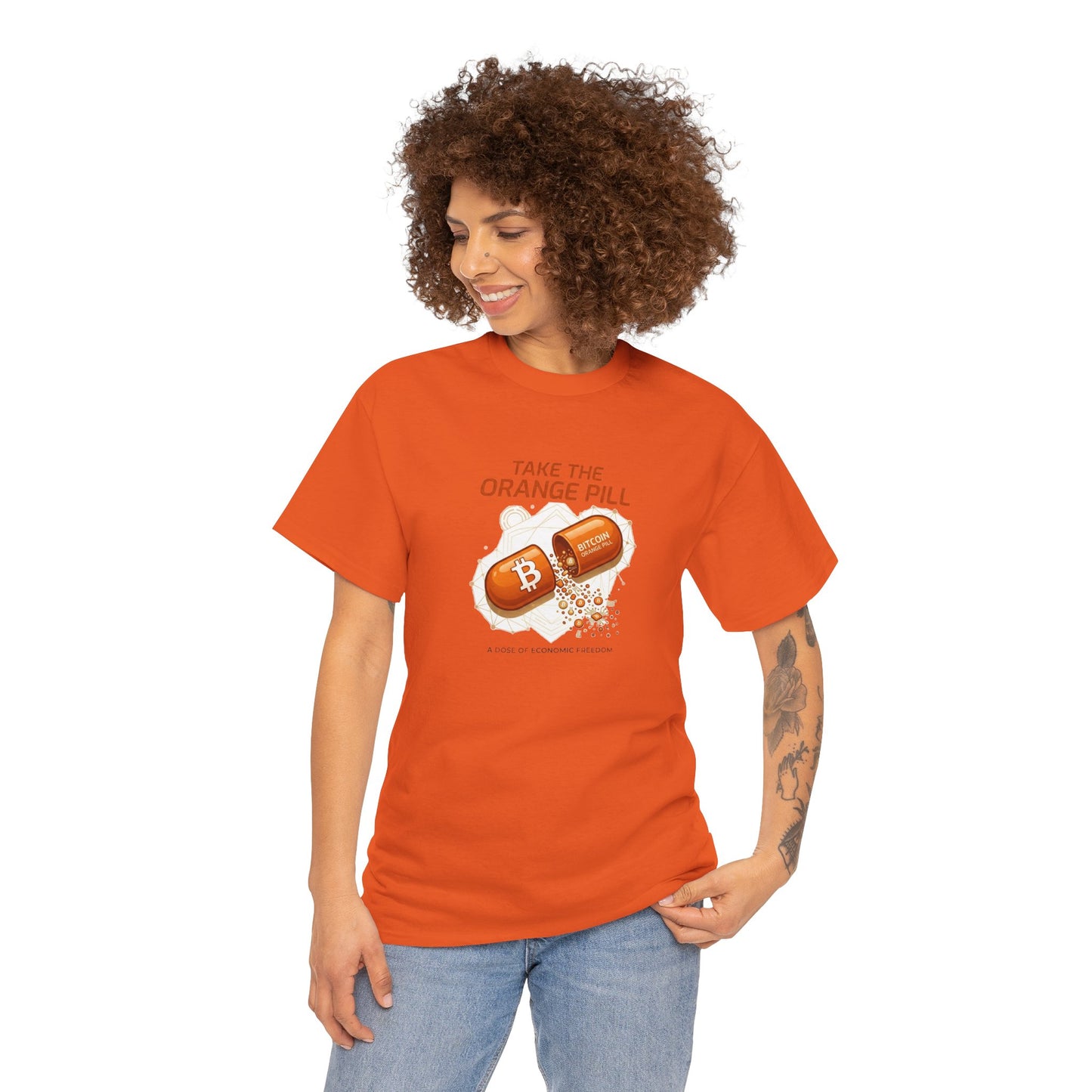 Bitcoin 'Take The Orange Pill' Graphic Tee