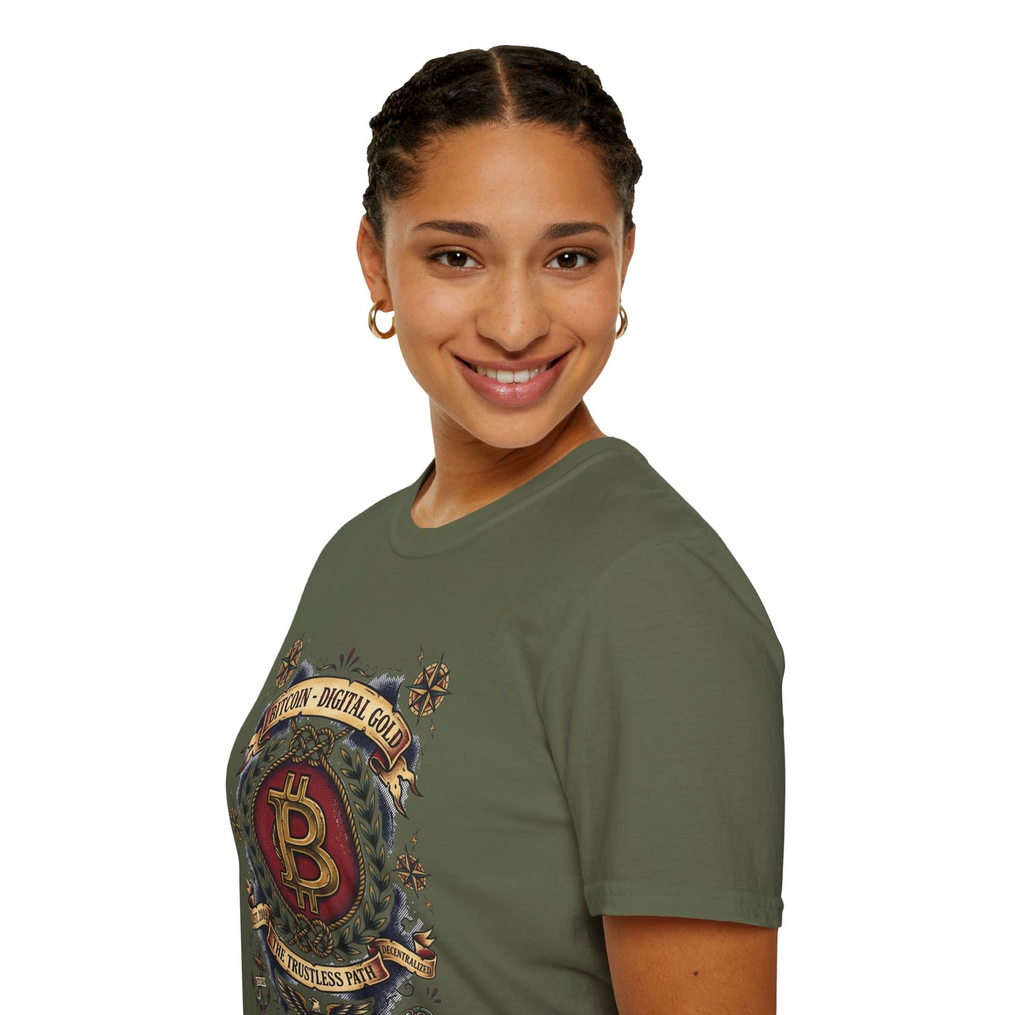 Bitcoin Crest T-Shirt — "Bitcoin: Digital Gold" Graphic Tee