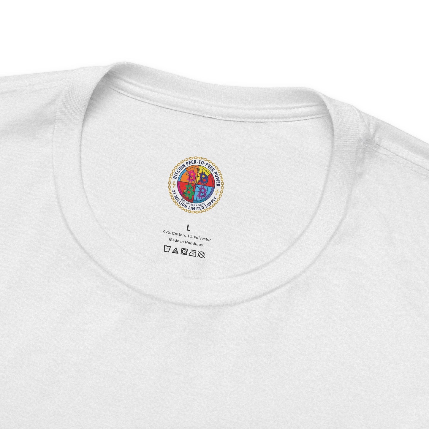 Bitcoin Growth Cartoon Tee — Crypto Stairs Illustration T-Shirt