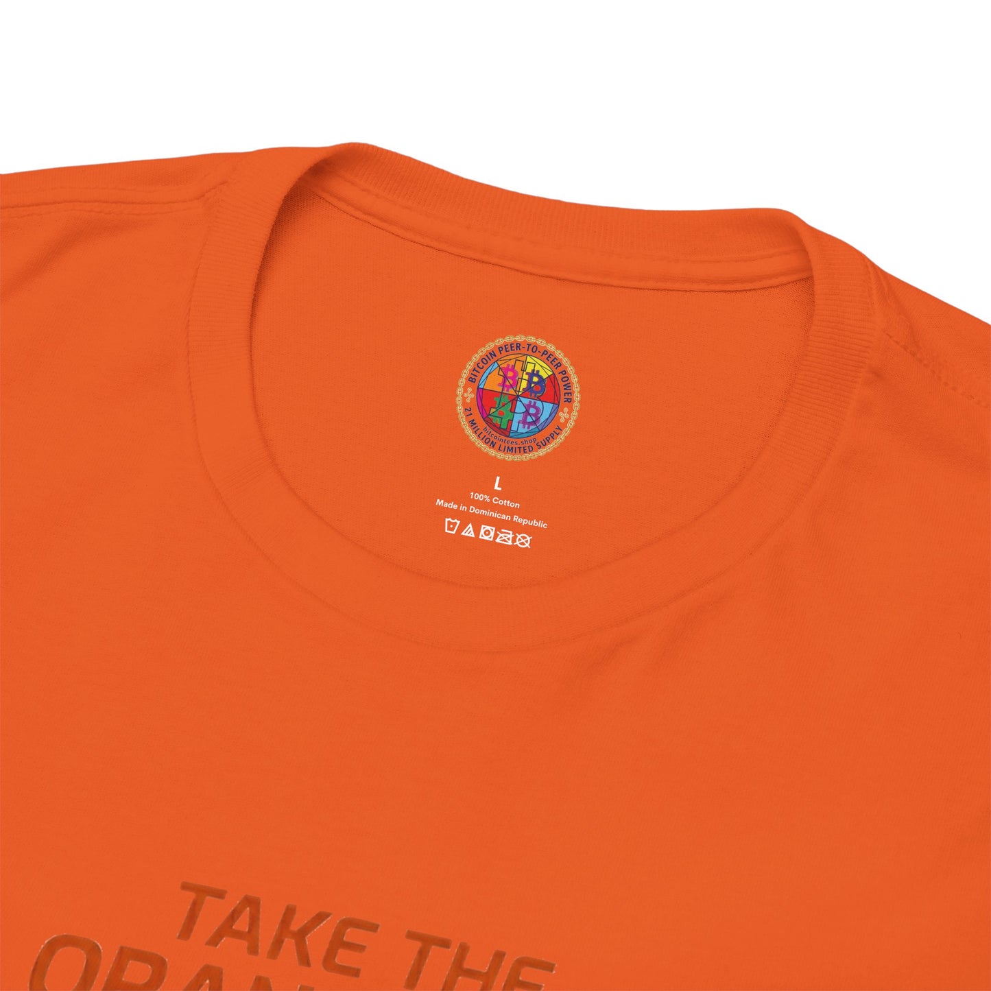 Bitcoin 'Take The Orange Pill' Graphic Tee