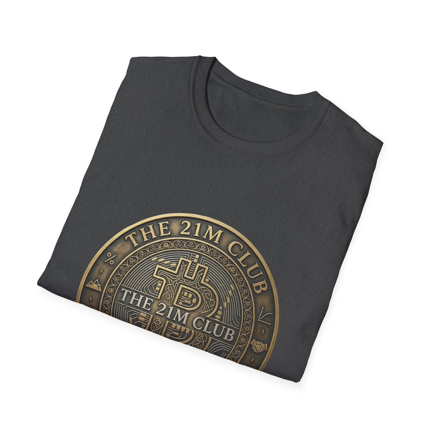 Bitcoin The 21M Club T-Shirt — Retro Crypto Coin Design