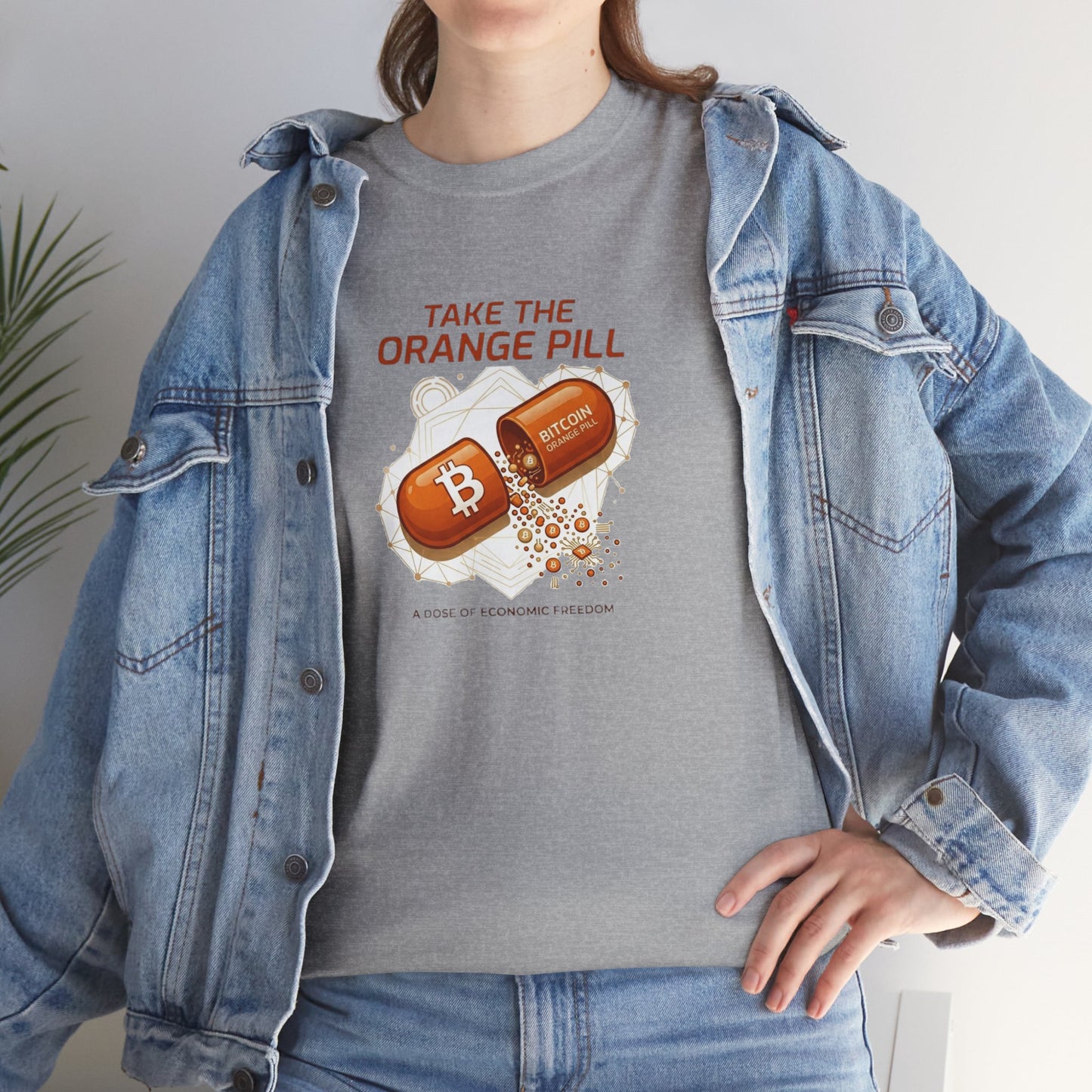 Bitcoin 'Take The Orange Pill' Graphic Tee