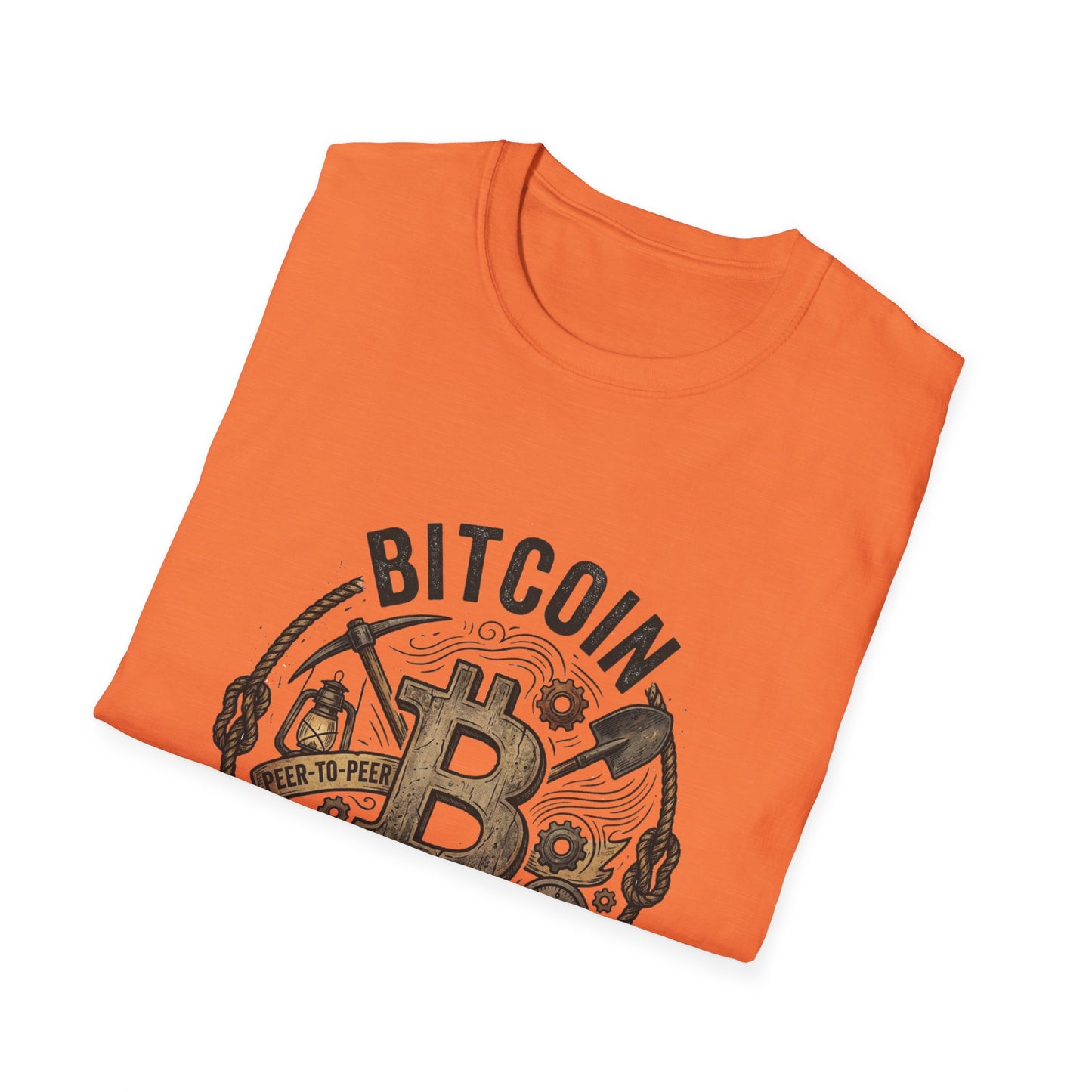 Bitcoin Hard Money T-Shirt — Vintage Crypto Mining Design
